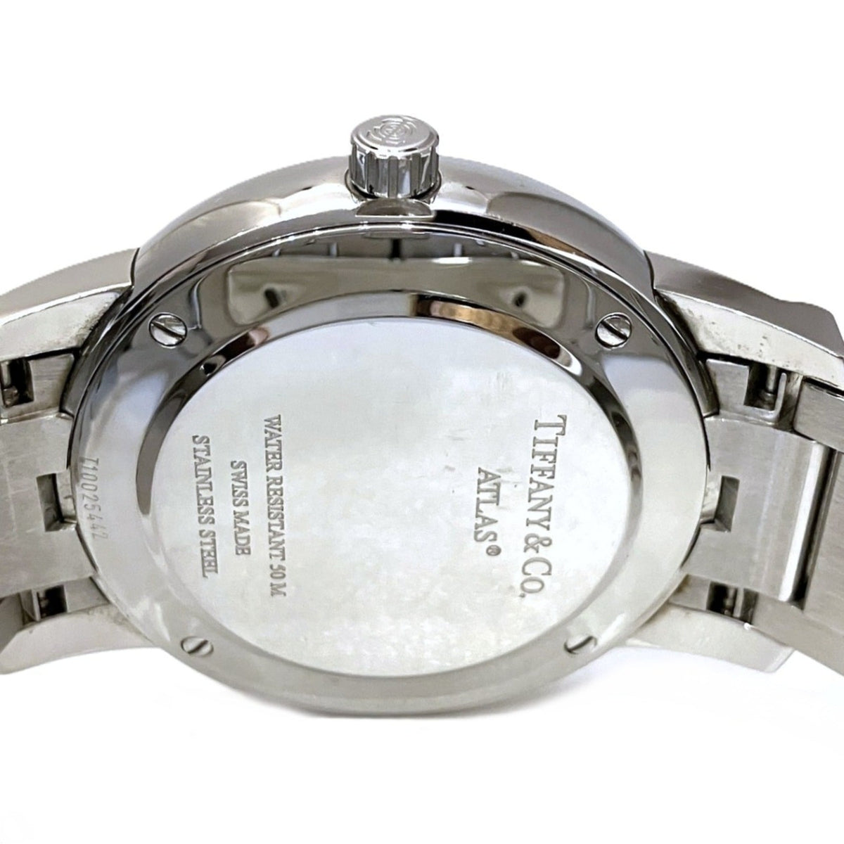 Tiffany & Co. Atlas Dome Z1800.11.10A21A00A horloge met witte wijzerplaat, 37 mm