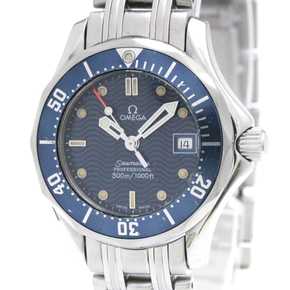 Montre Omega Seamaster 2583.8 à cadran bleu, 29 mm