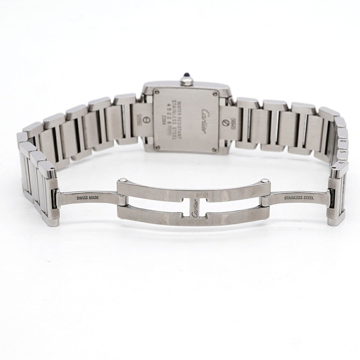Cartier Tank Française SM W51008Q3 Weiß Zifferblatt 20 mm Uhr