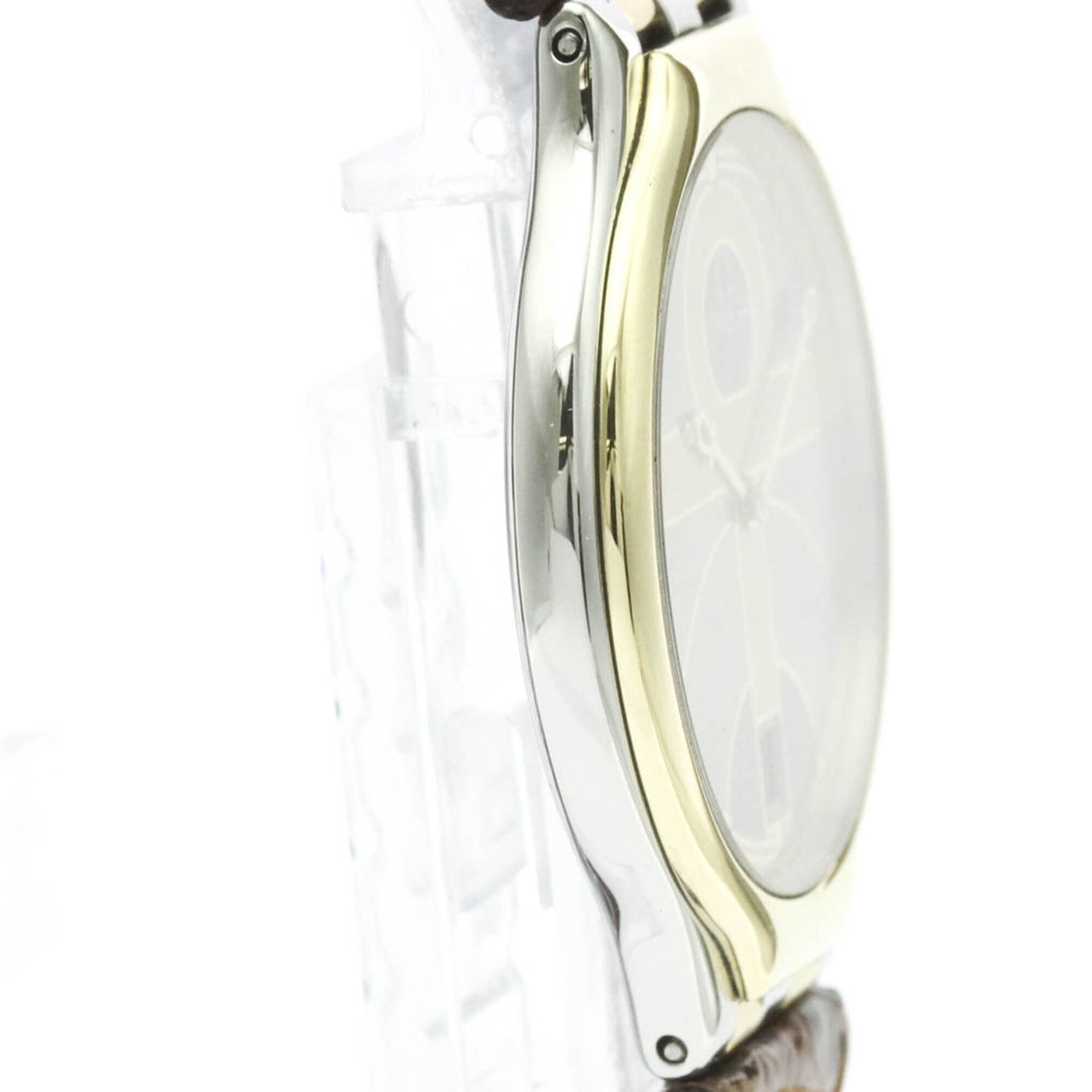 OMEGA De Ville Symbol Herrenuhr aus 18-karätigem Gold und Edelstahl Quarz 196.0316