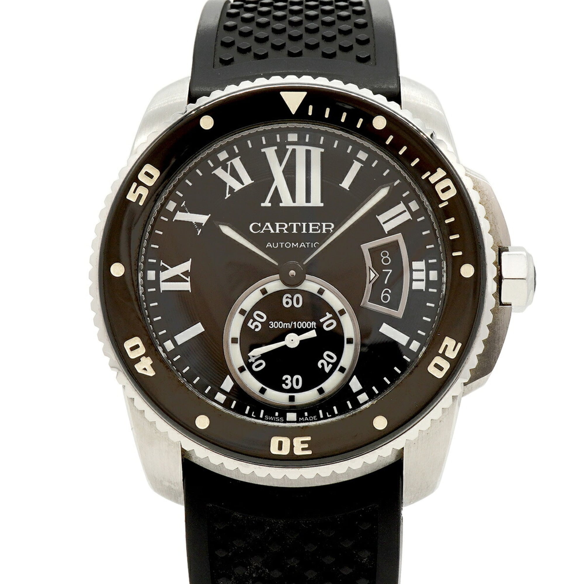 Cartier Calibre Diver W7100056 Black Dial 43mm Watch