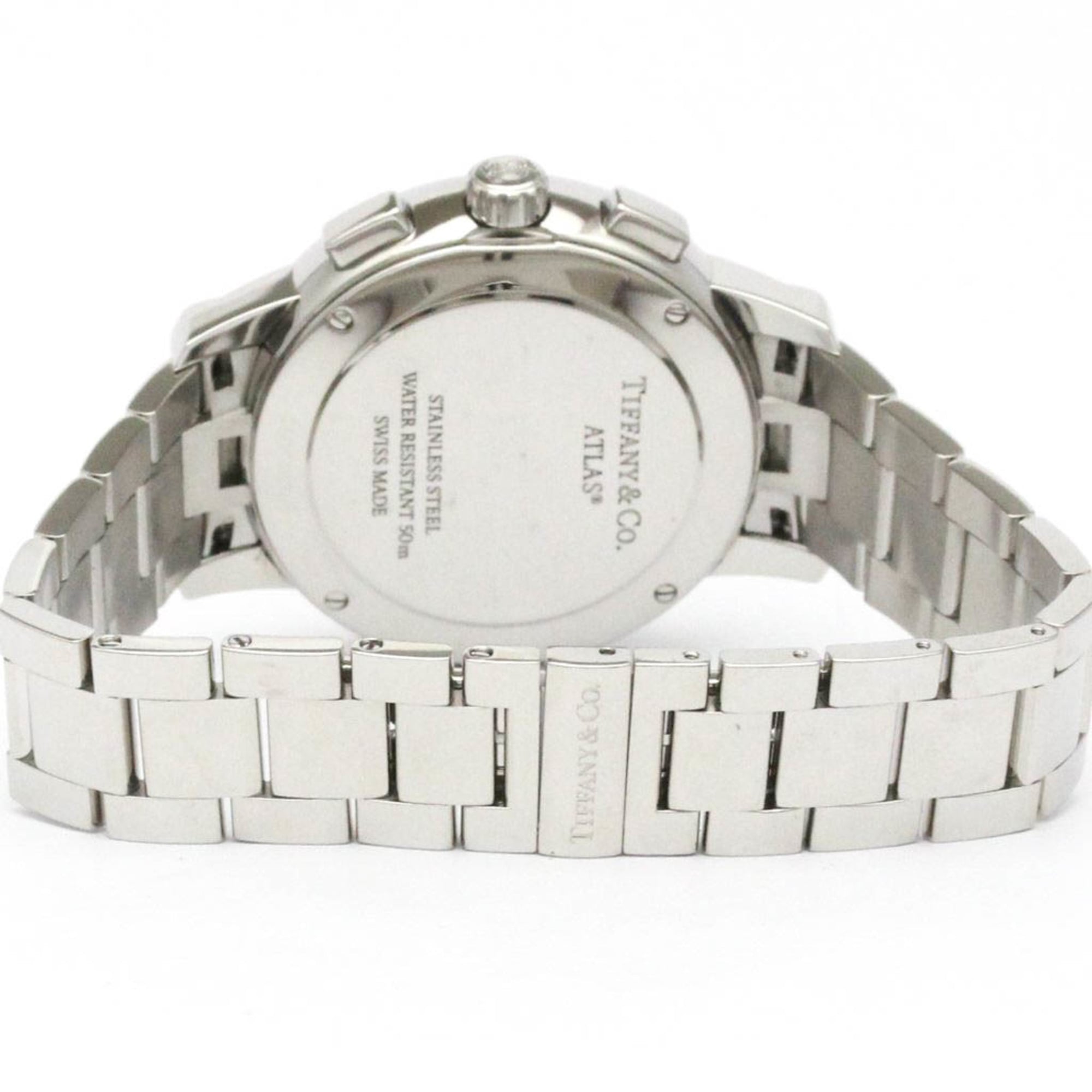 TIFFANY Atlas Dome Diamond Steel Quartz herenhorloge 33989555