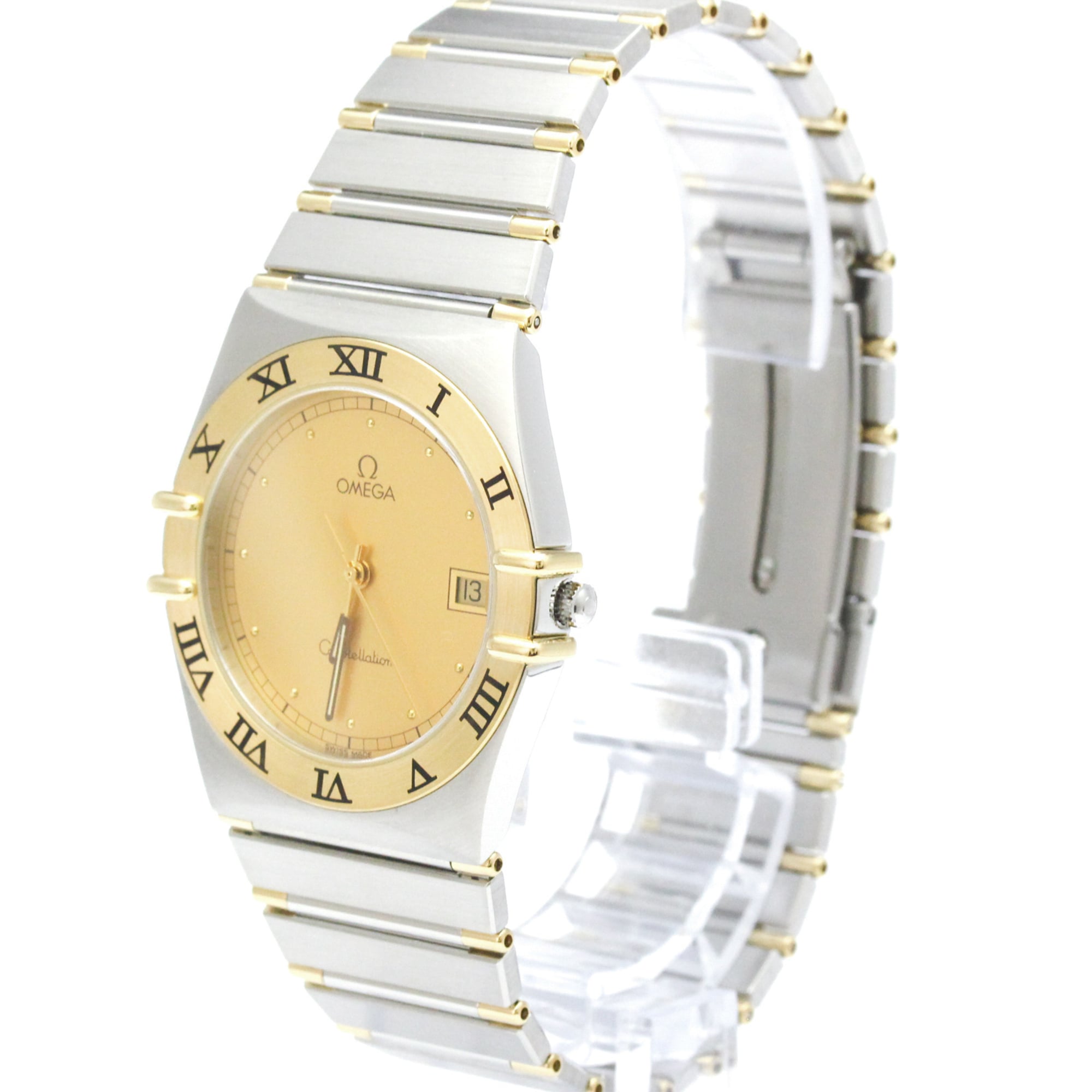 Montre Omega Constellation 3961070, cadran doré, 33 mm