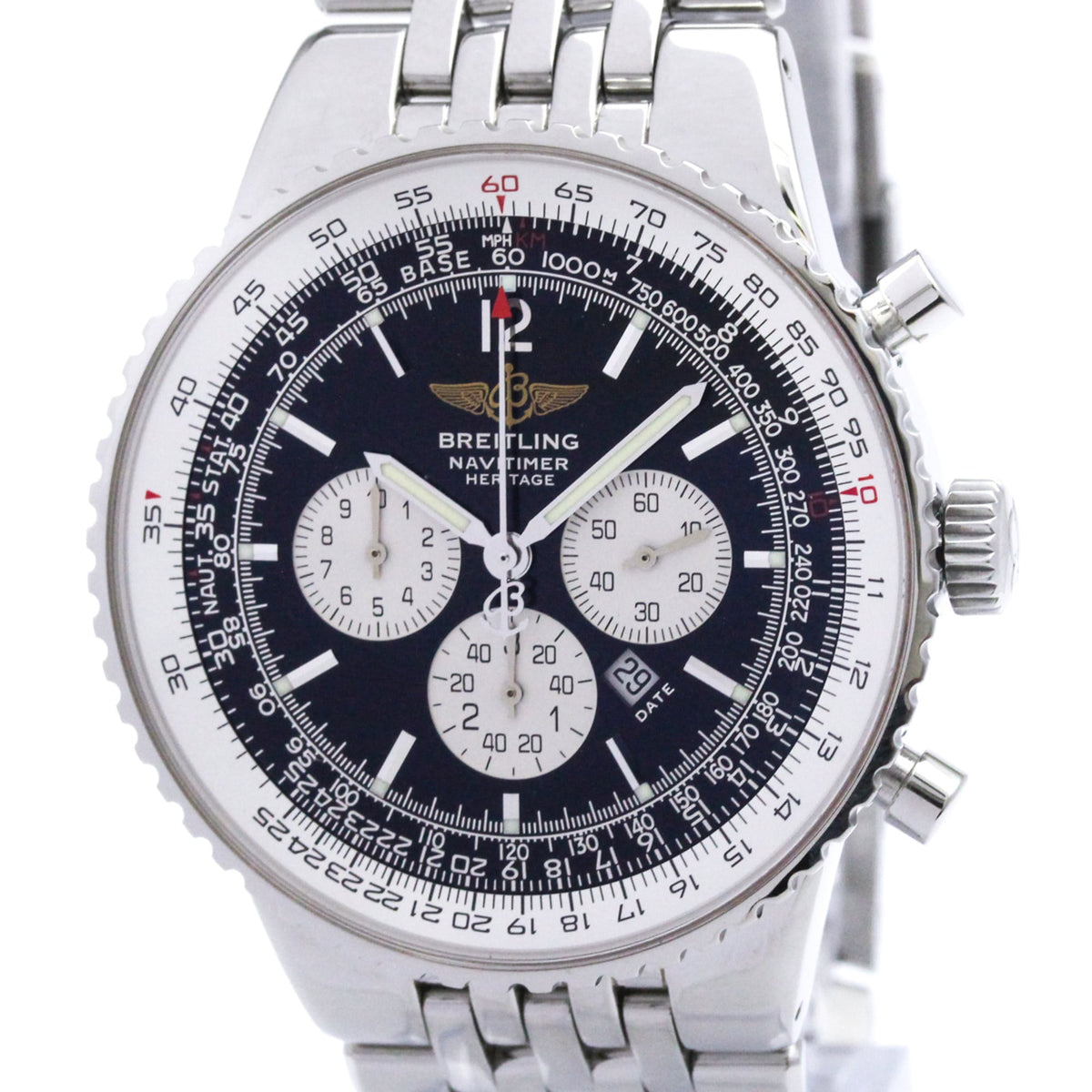 Breitling Navitimer A35340 Black Dial 43mm Watch