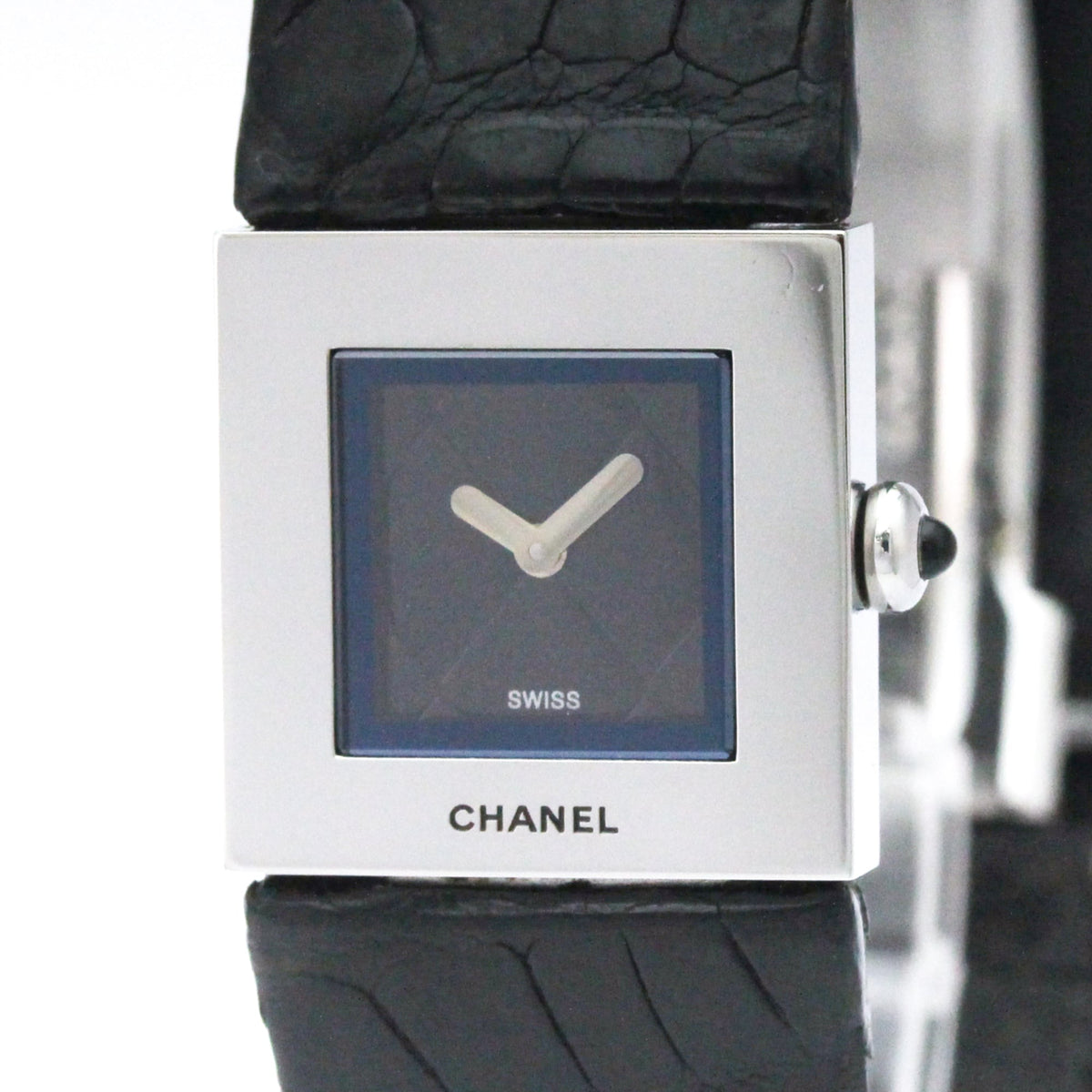 Chanel Matelasse H0116 Black Dial 19mm Watch