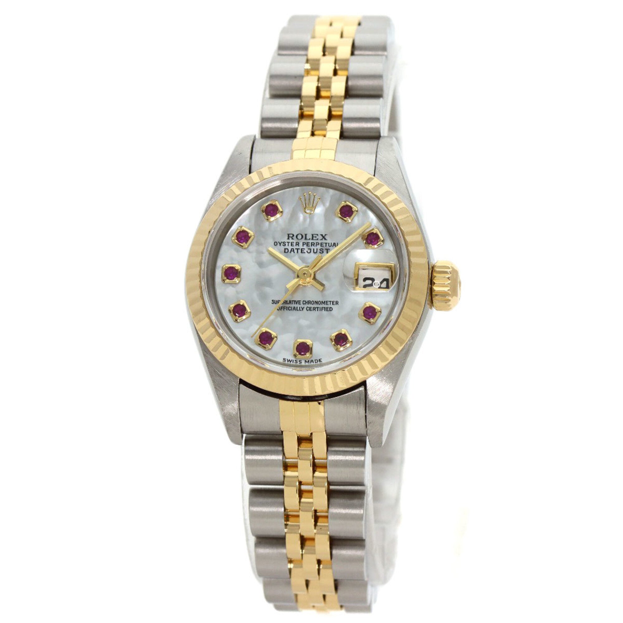 Rolex Datejust White shell Dial 26mm Watch