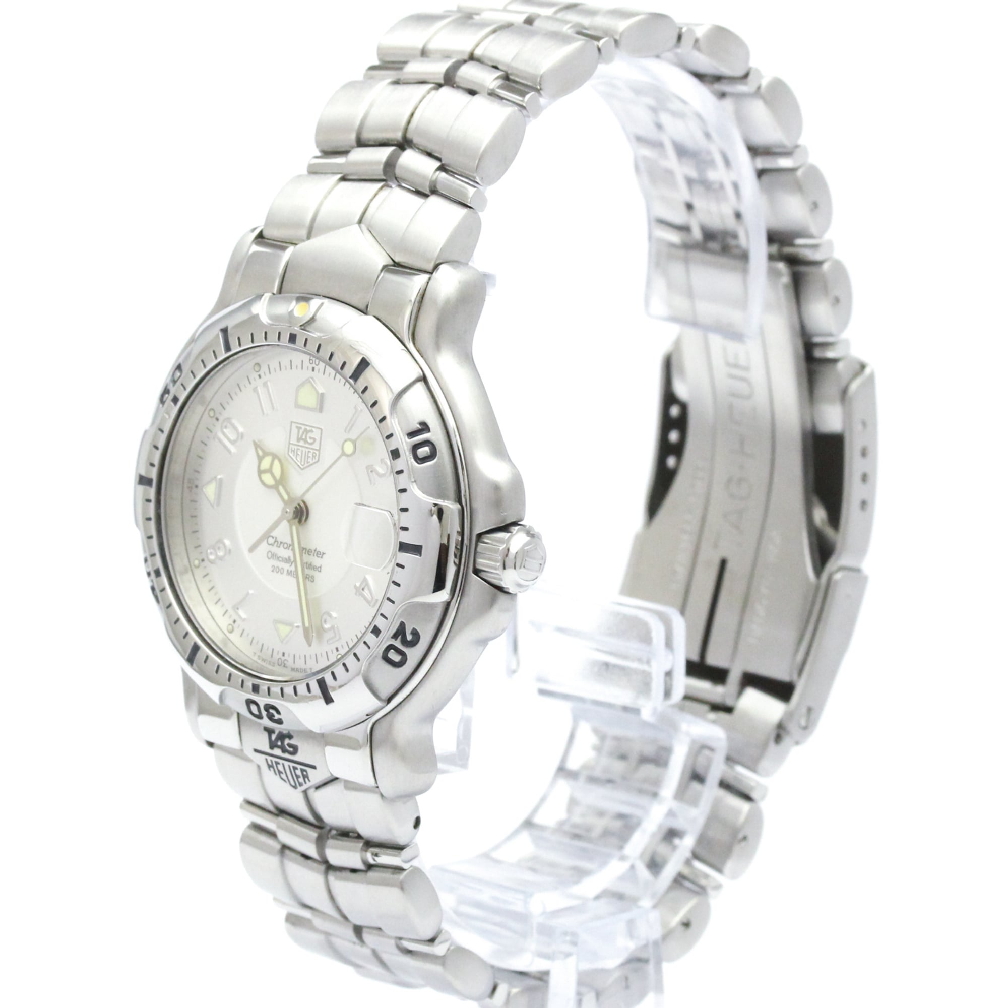 TAG Heuer 6000 Series WH5111 Silver Dial 39mm Watch