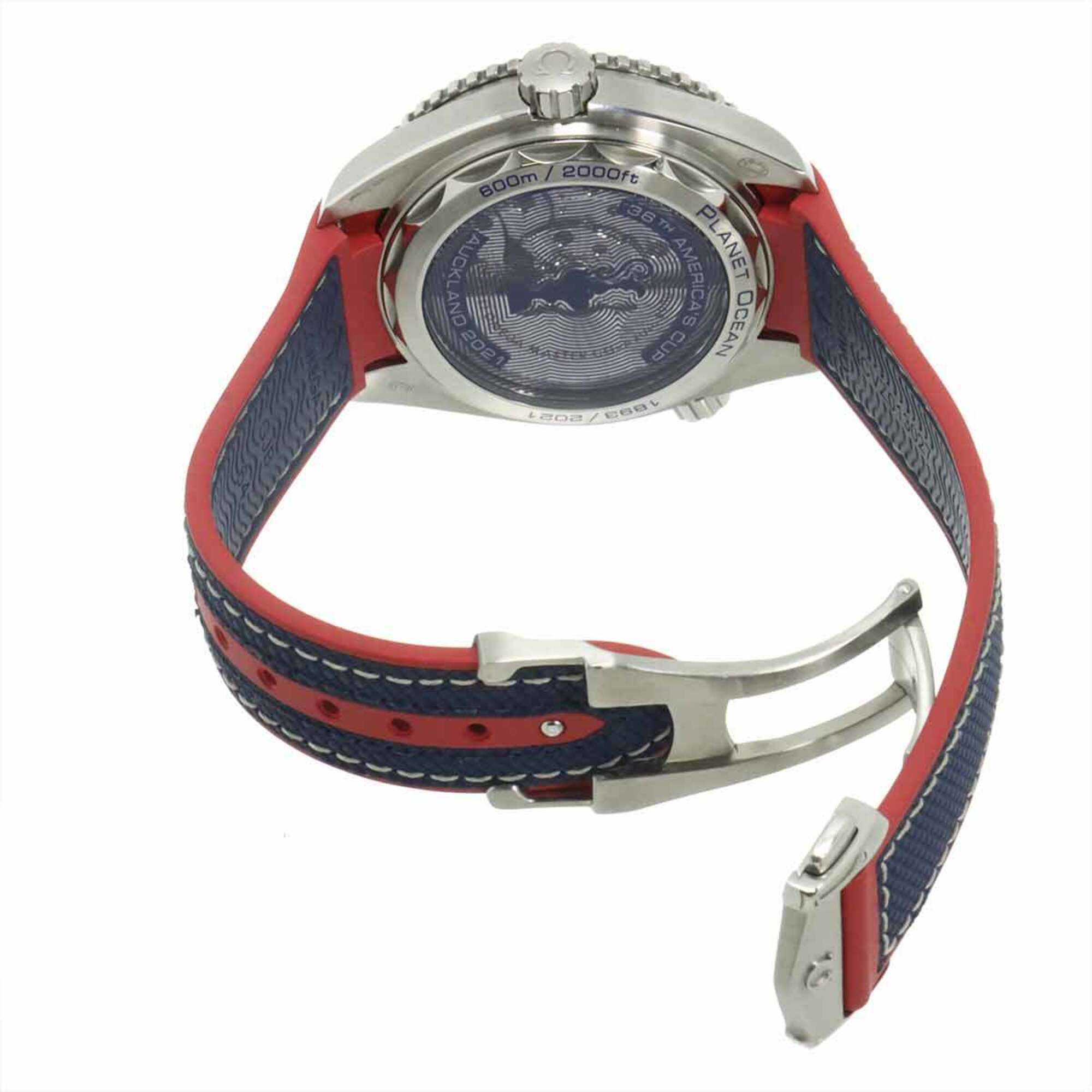 Omega Seamaster Planet Ocean 600M America's Cup Limited Edition 215 32 43 21 04 001 (Limited to 2021 pieces worldwide) Date Men's Watch White Automatic