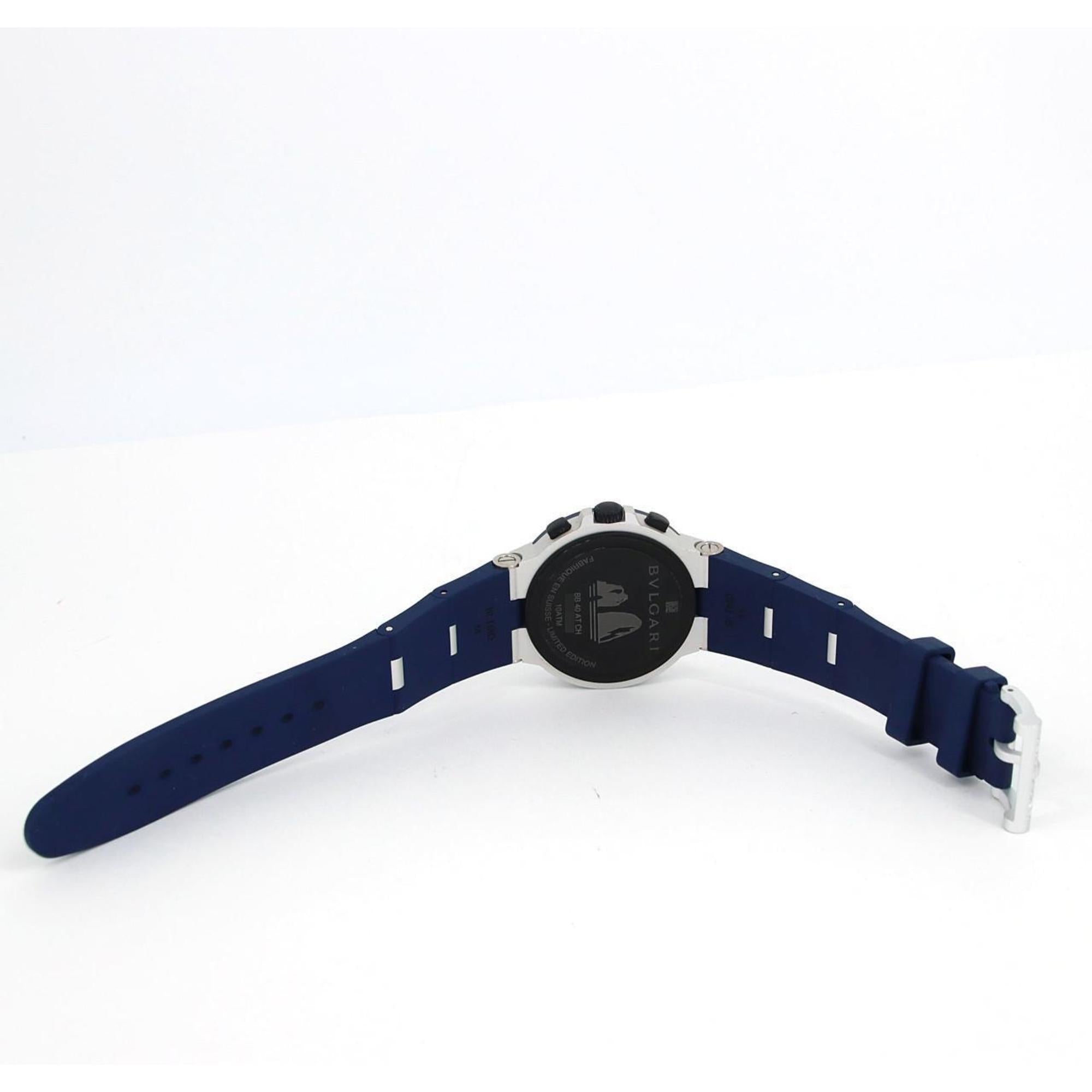 Bvlgari Aluminium Chronograaf Capri Limited Edition BB40ATCH 103844 automatisch horloge