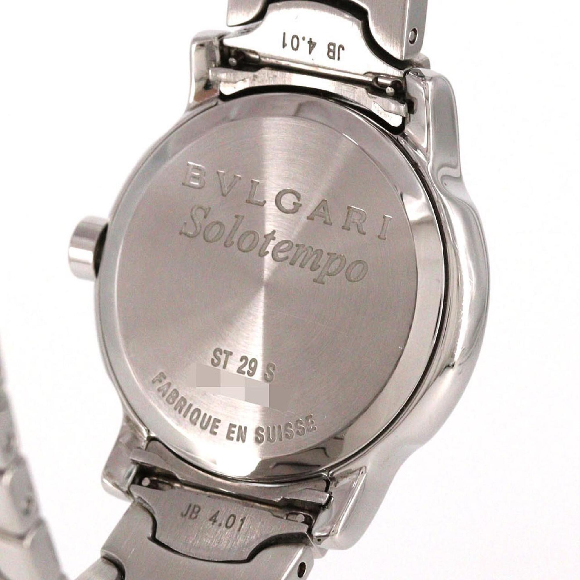 Bvlgari Bulgari Solotempo ST29S/ST29BSSD Black Dial 29mm Watch