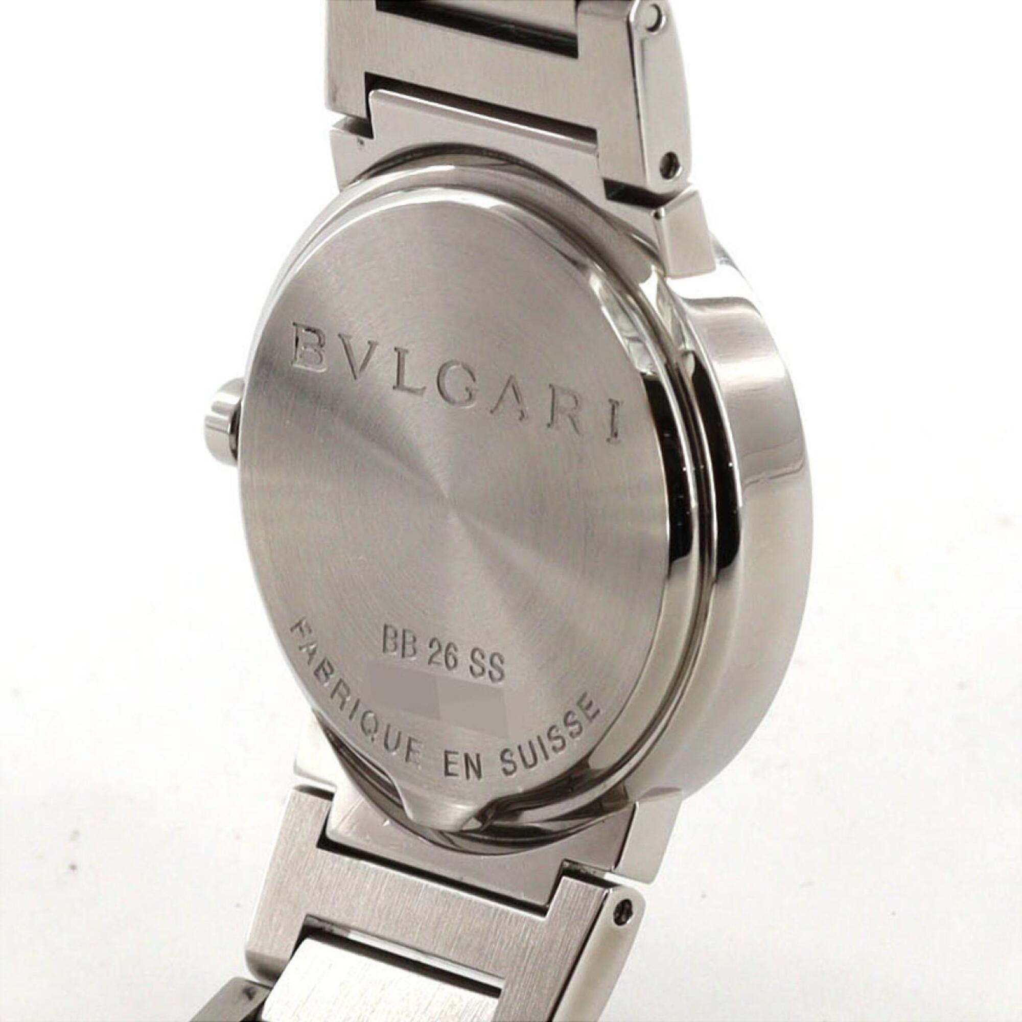 Bulgari 12P BBL26S/BB26BSS/12 Black Dial 26mm Watch