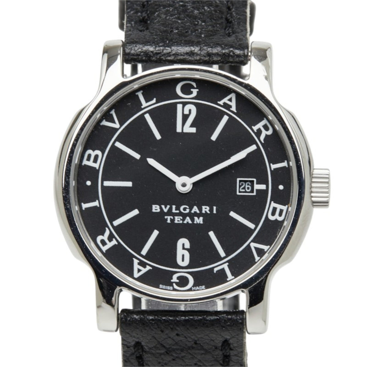Bulgari Solotempo ST29S Schwarz Zifferblatt 29 mm Uhr