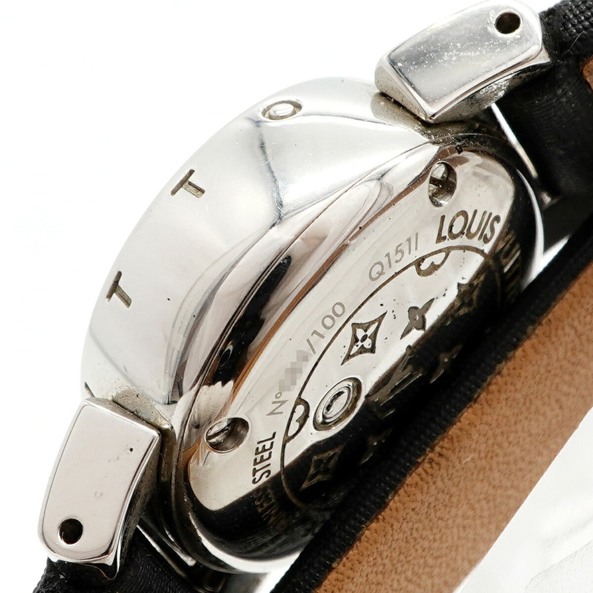 Louis Vuitton Tambour Bijou Triple Coiled Q1511 White Dial Women's Watch