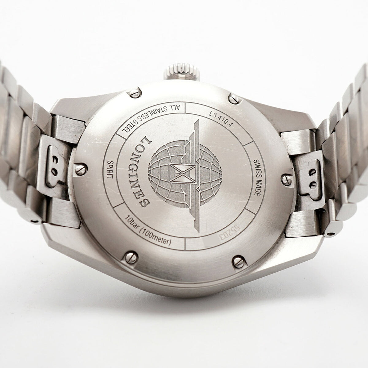 Montre Longines Spirit L3.410.4.63.6, cadran argenté, 37 mm