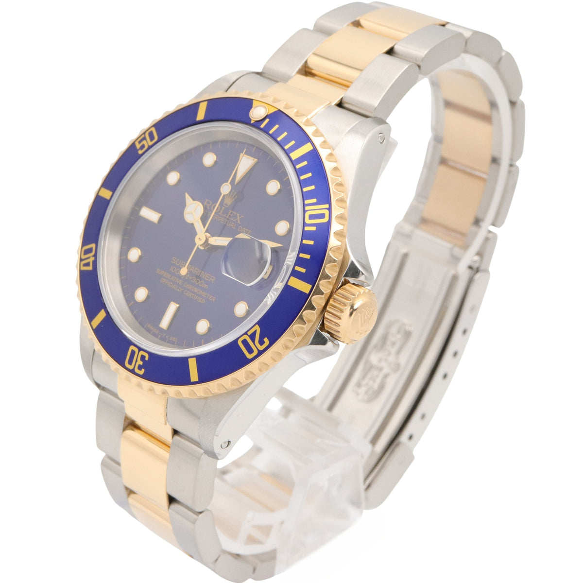 Rolex Submariner T-Serie 18 K (16613, blaues Zifferblatt 40mm Uhr)