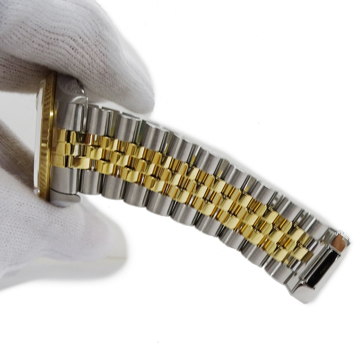 Montre Rolex Datejust 16233, cadran doré, 35 mm
