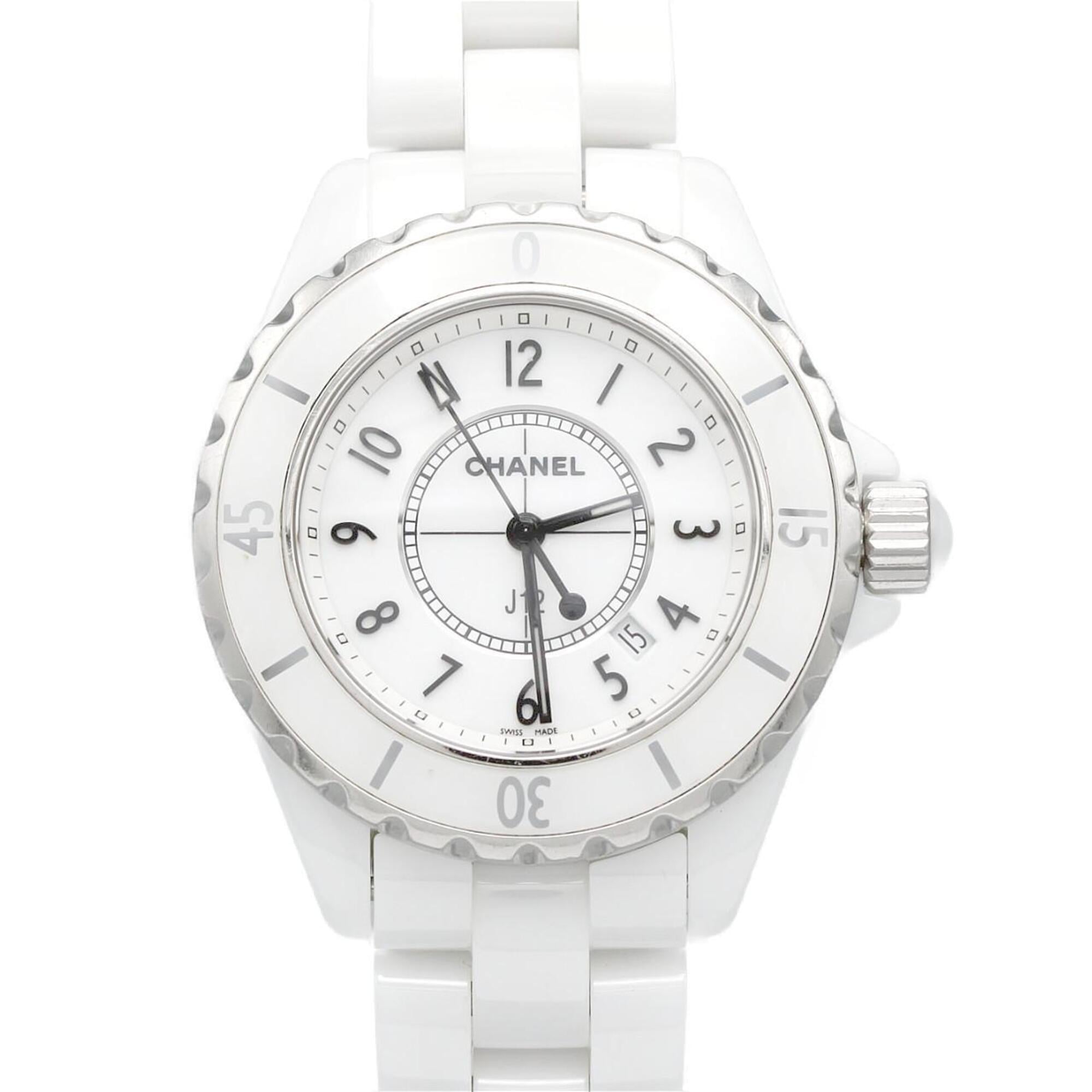Chanel J12 H0968 White Dial Ceramic 33mm Watch