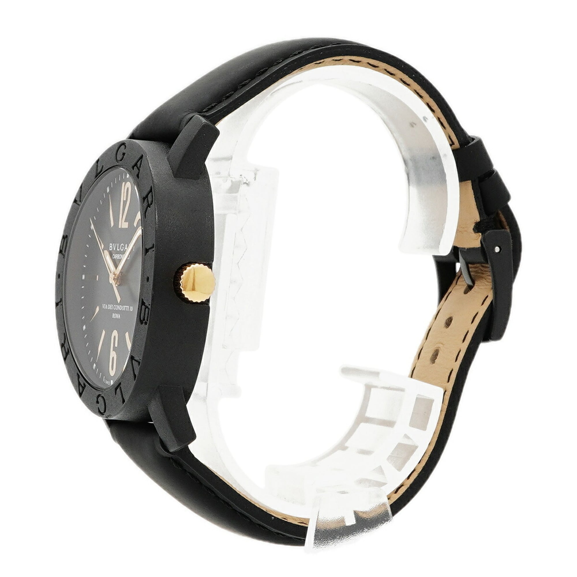 Bvlgari Carbon Gold BB40CL Black Dial