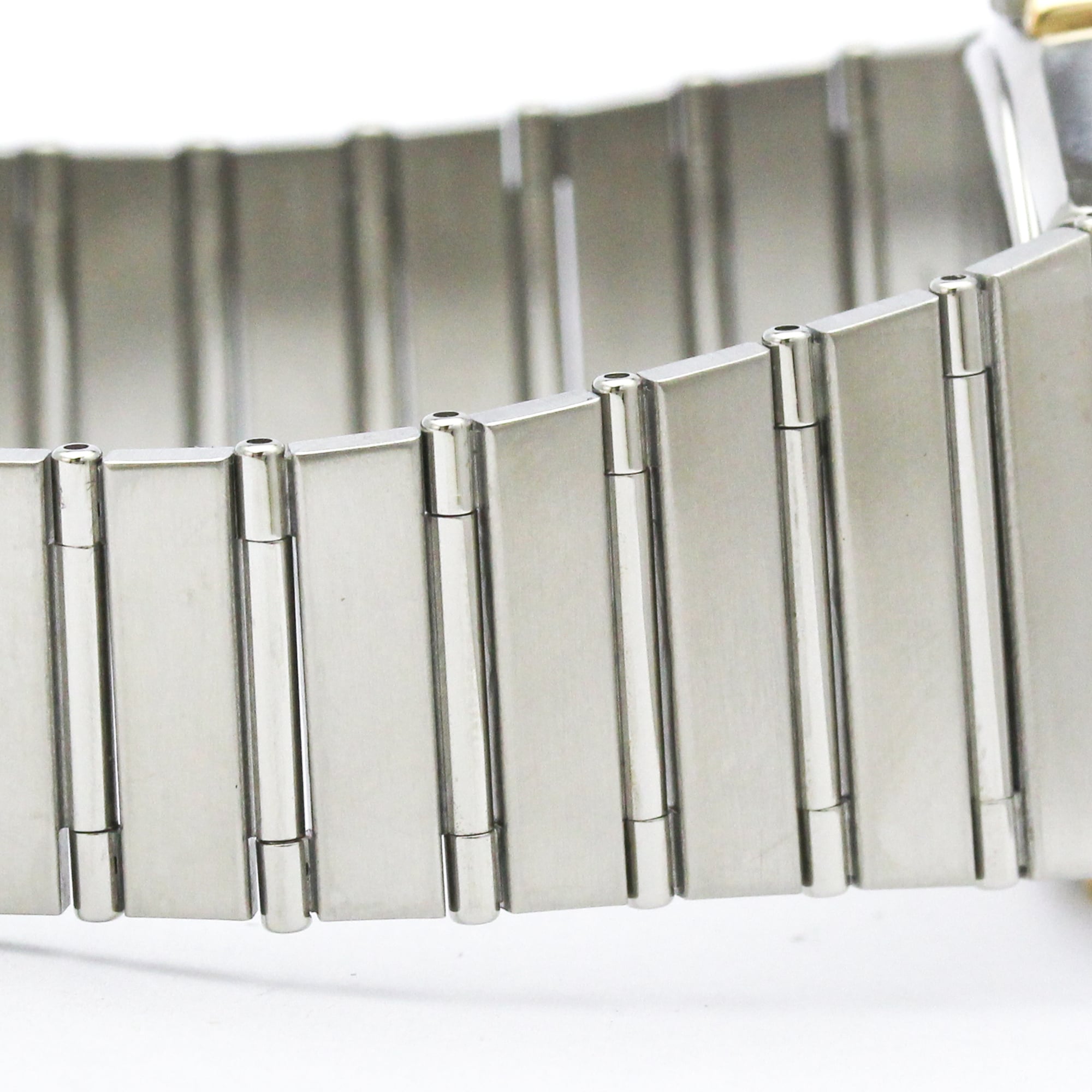 OMEGA Constellation Herrenuhr 18 Karat Gold Edelstahl Quarz 396.1070