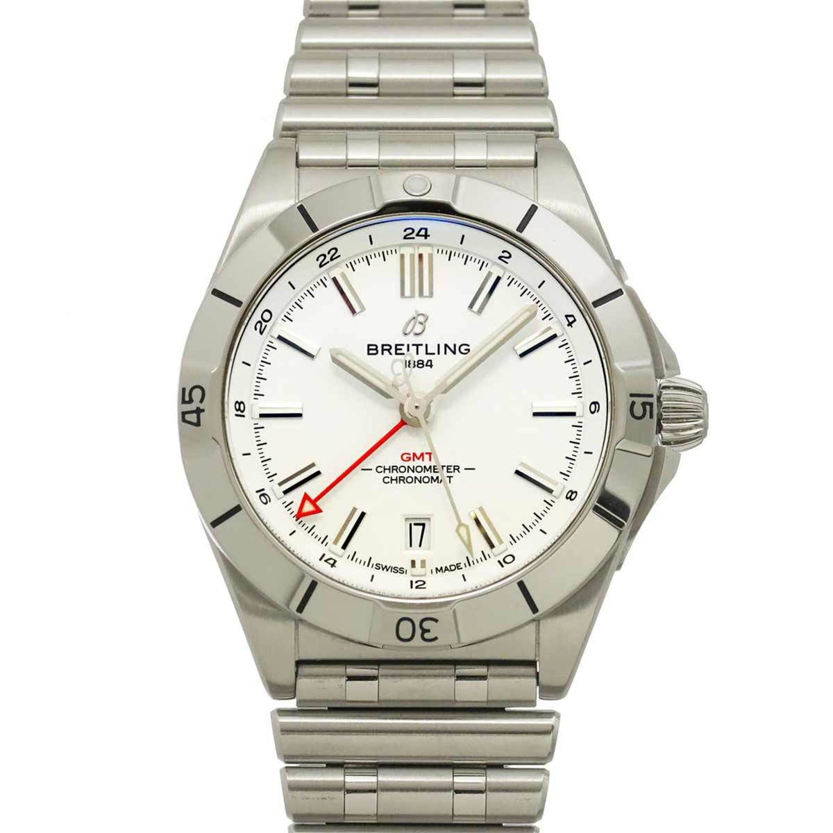 Breitling Chronomat GMT A32398 Weiß Zifferblatt 40mm Uhr