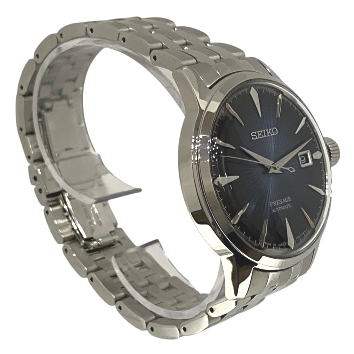 Montre Seiko Presage Cocktail Time SARY123 4B35-01T0, cadran bleu, 38 mm