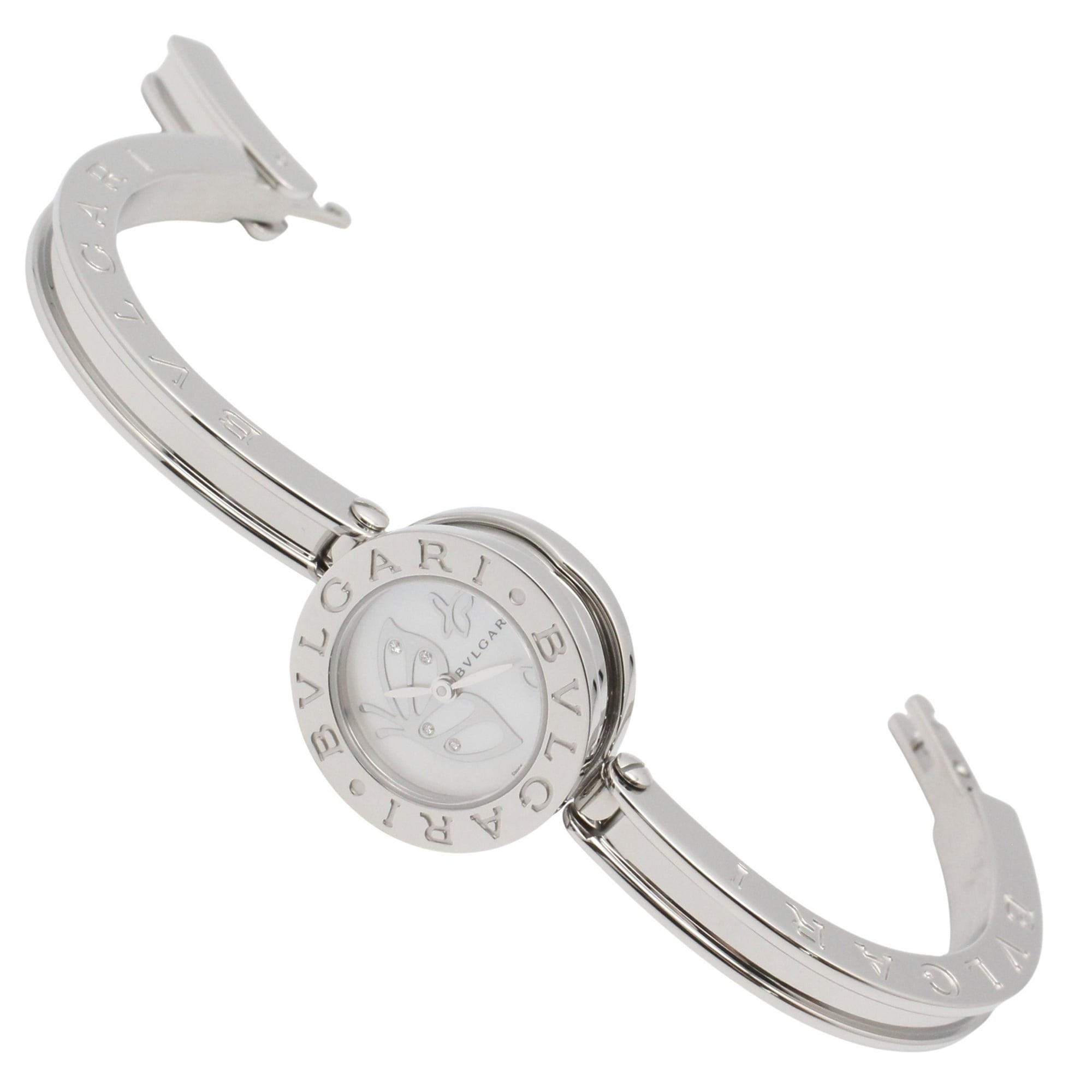 Bulgari BVLGARI B-zero1 Butterfly Stainless Steel Diamond Wo White/White Shell BZ22S