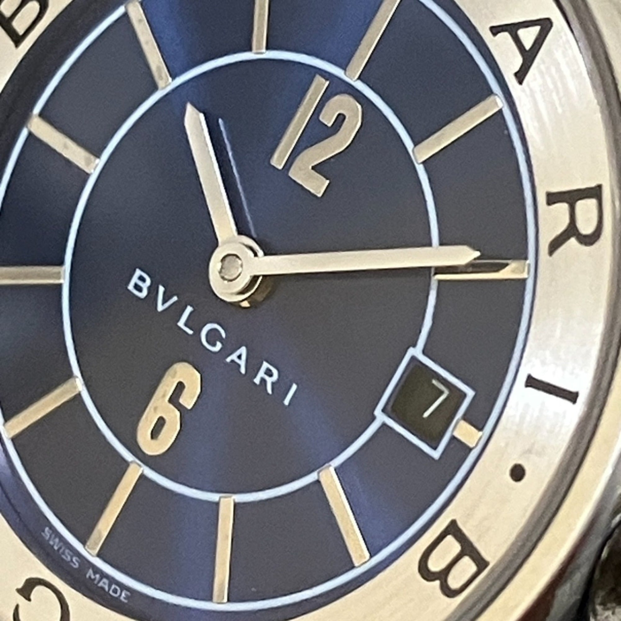 Bulgari BVLGARI Solotempo total weight 24.3g stainless steel genuine l