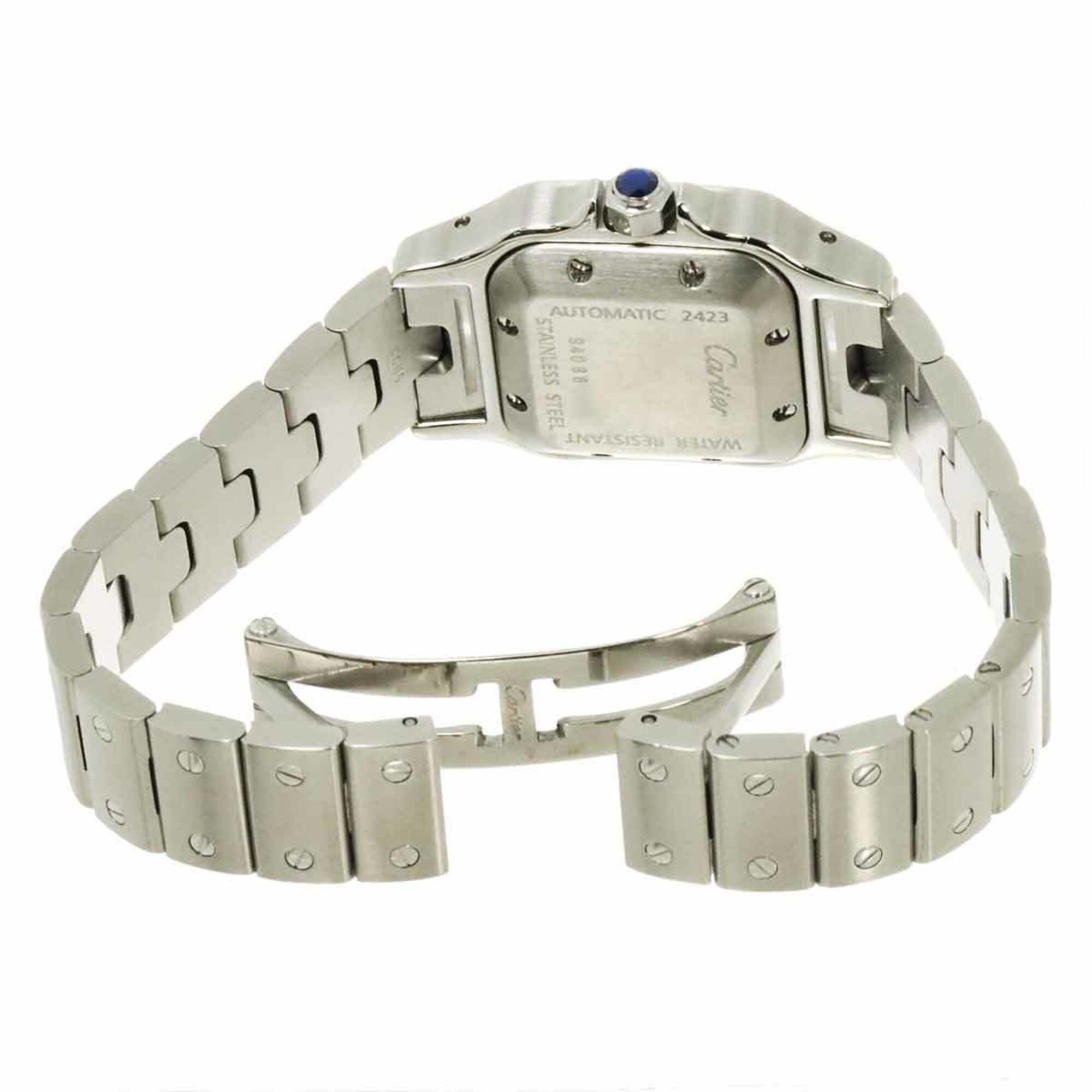 Montre Cartier Santos Galbee SM W20066D6, cadran gris, 24 mm