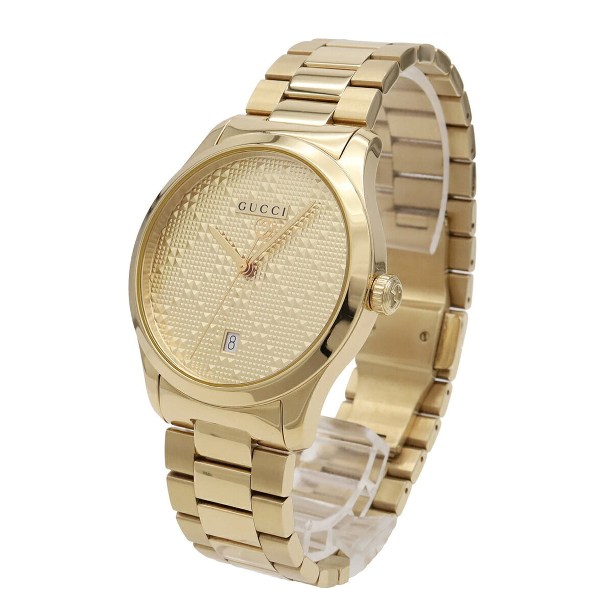 Montre Gucci G-Timeless à cadran doré, 38 mm