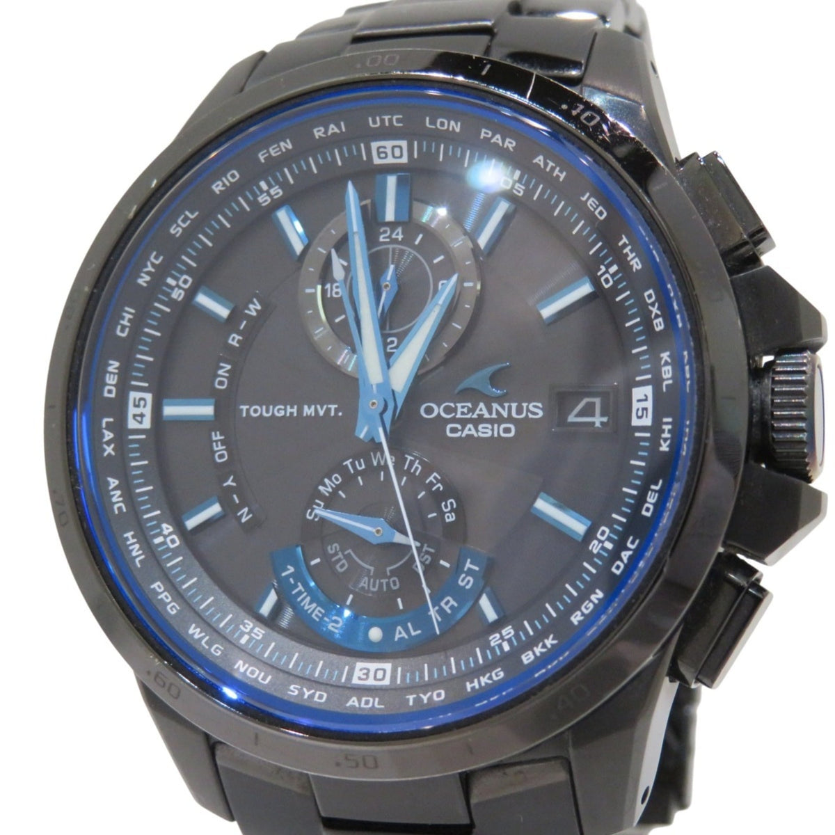 Casio Oceanus Titanium radiogestuurde OCW-T1000 horloge met wijzerplaat van 45 mm