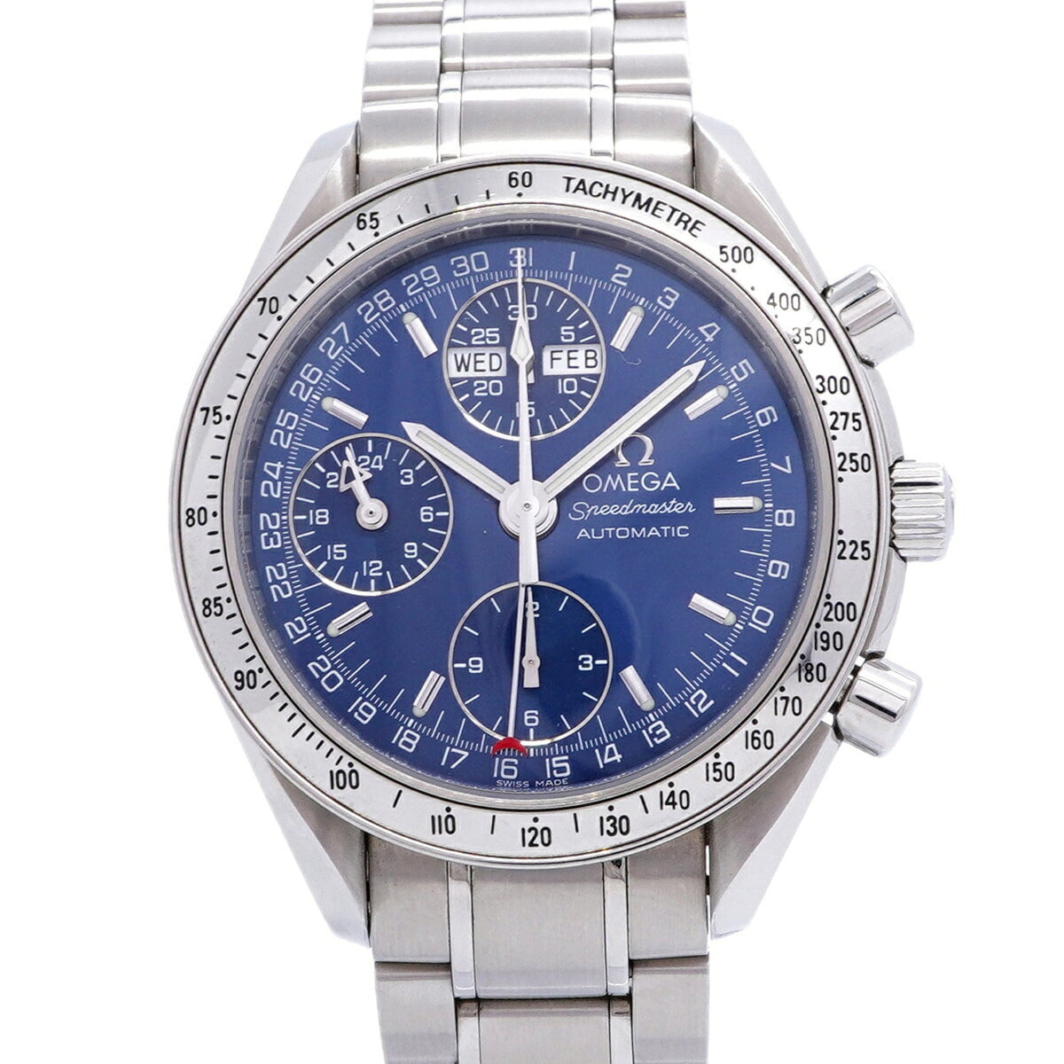 Omega Speedmaster Day-Date 3523.8 mit blauem Zifferblatt 39mm Uhr