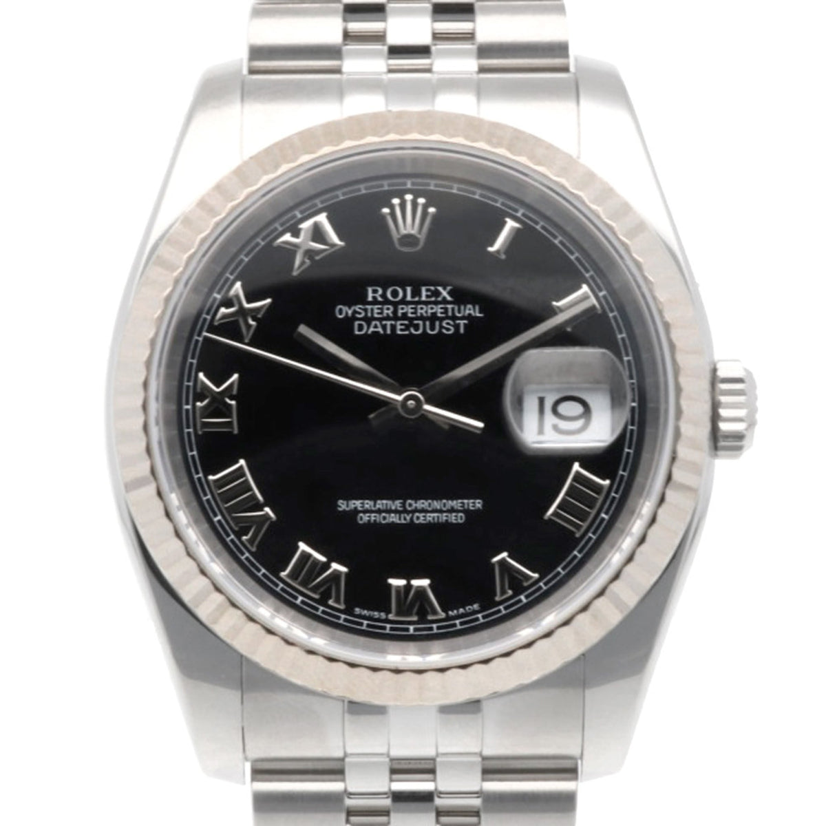 Montre Rolex Datejust Oyster Perpetual 116234 Noir cadran 36 mm