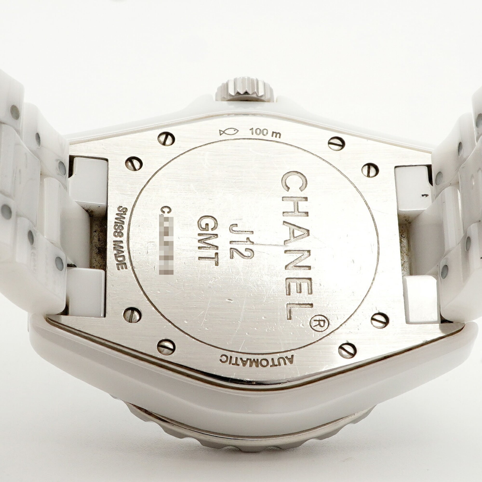 Chanel J12 GMT H3103 herenhorloge met witte wijzerplaat