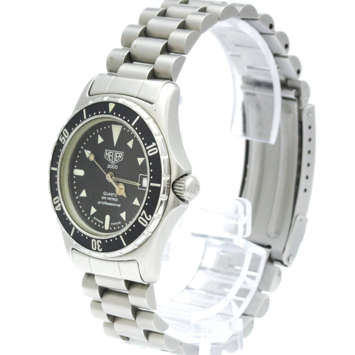 TAG Heuer Professional 973013 Horloge met zwarte wijzerplaat, 34 mm