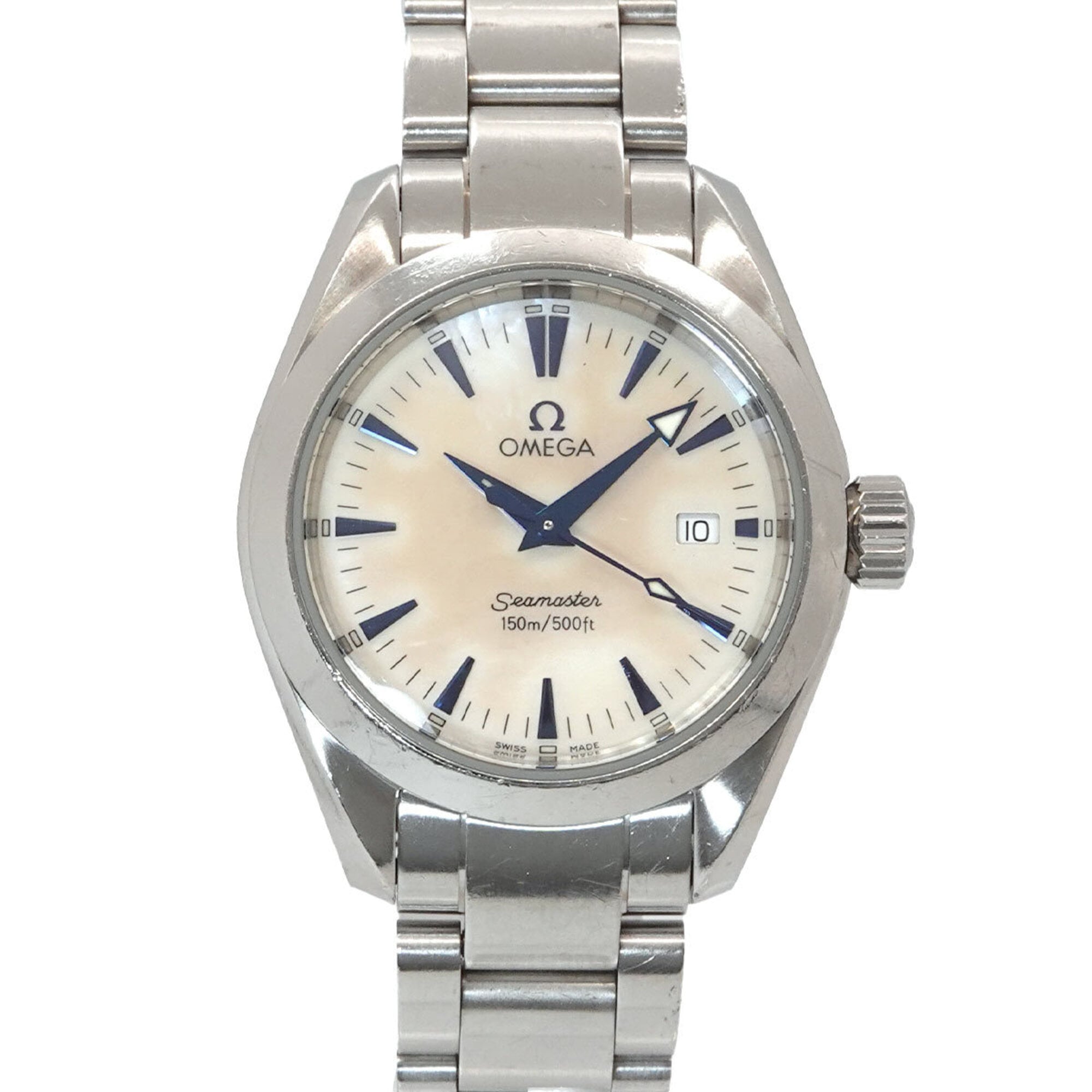 Omega Seamaster Aqua Terra 2577 70 Women's Watch, Date Display, White Shell, Quartz Watch