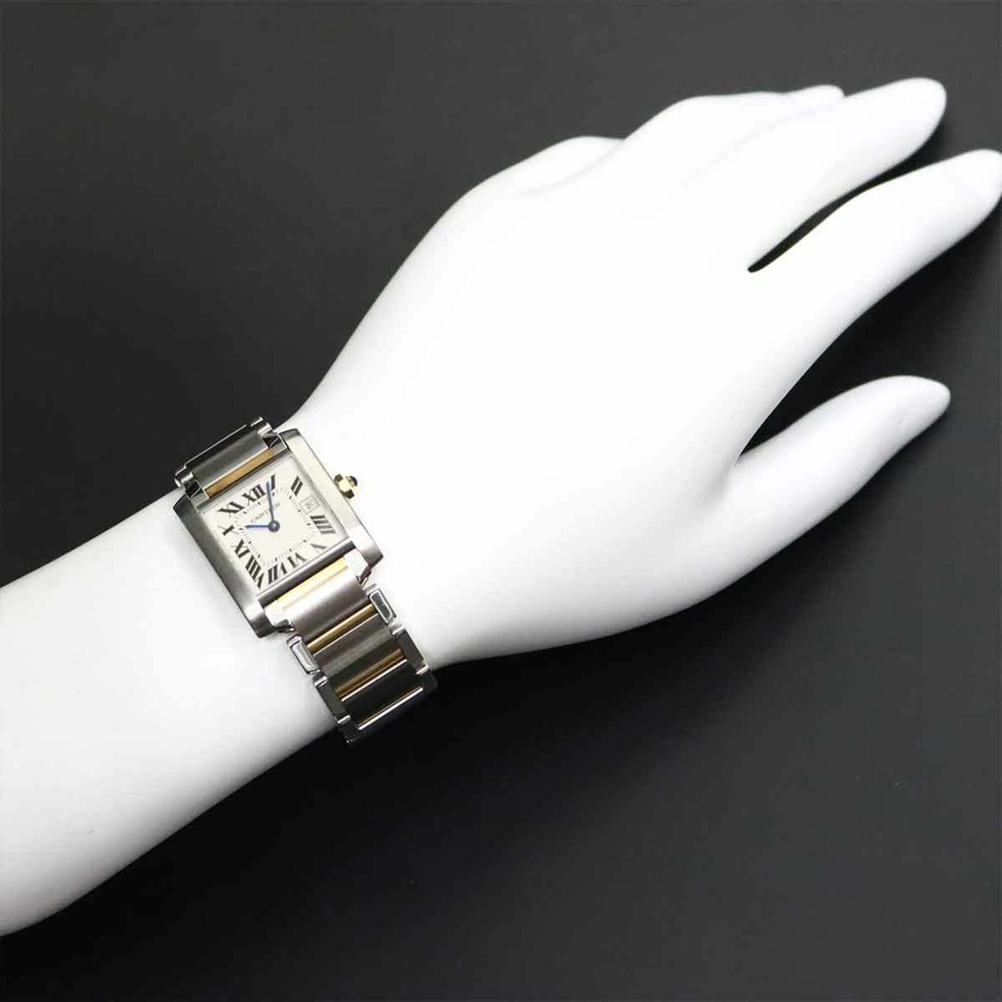 Cartier Tank Francaise MM W51012Q4 Ivory Dial 25mm Watch