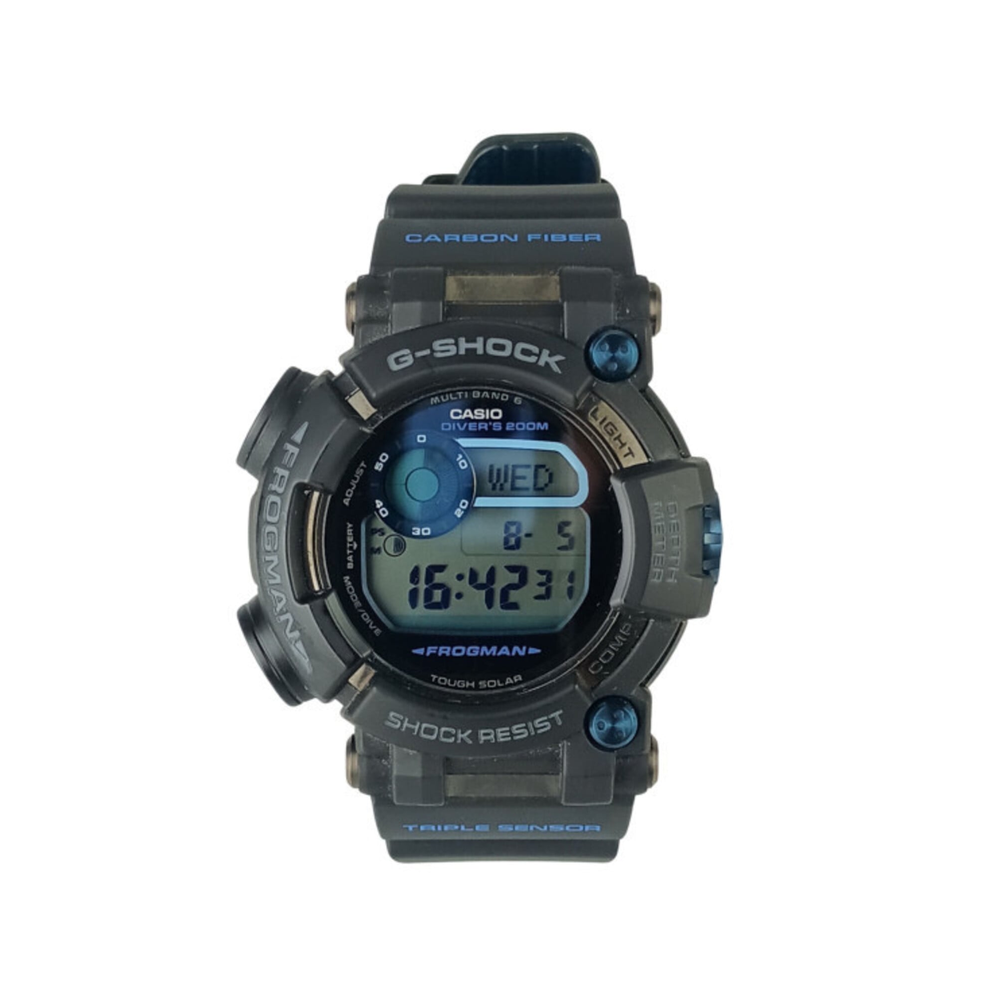 Casio G-SHOCK MASTER OF G - SEA FROGMAN GWF-D1000B-1JF Noir Montre à cadran de 53 mm
