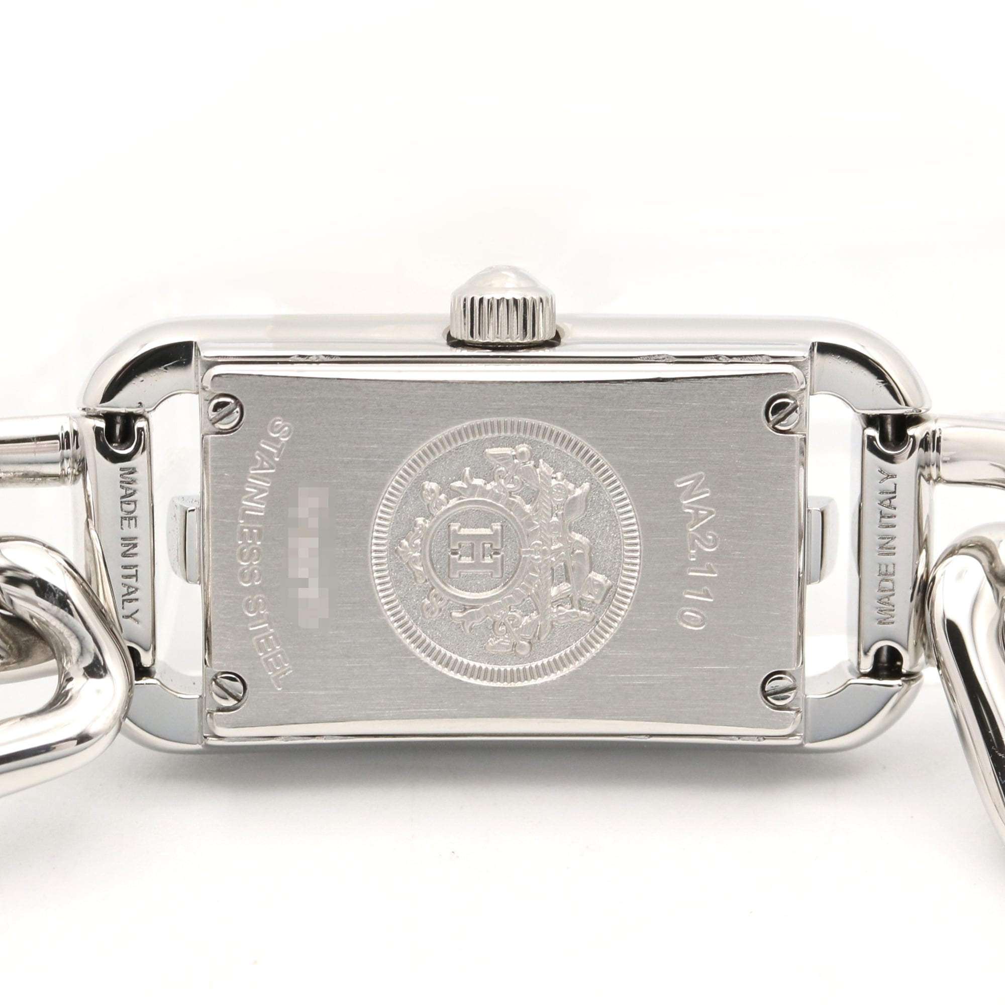 Hermes Nantucket NA2.110 horloge met zilveren wijzerplaat, 17 mm