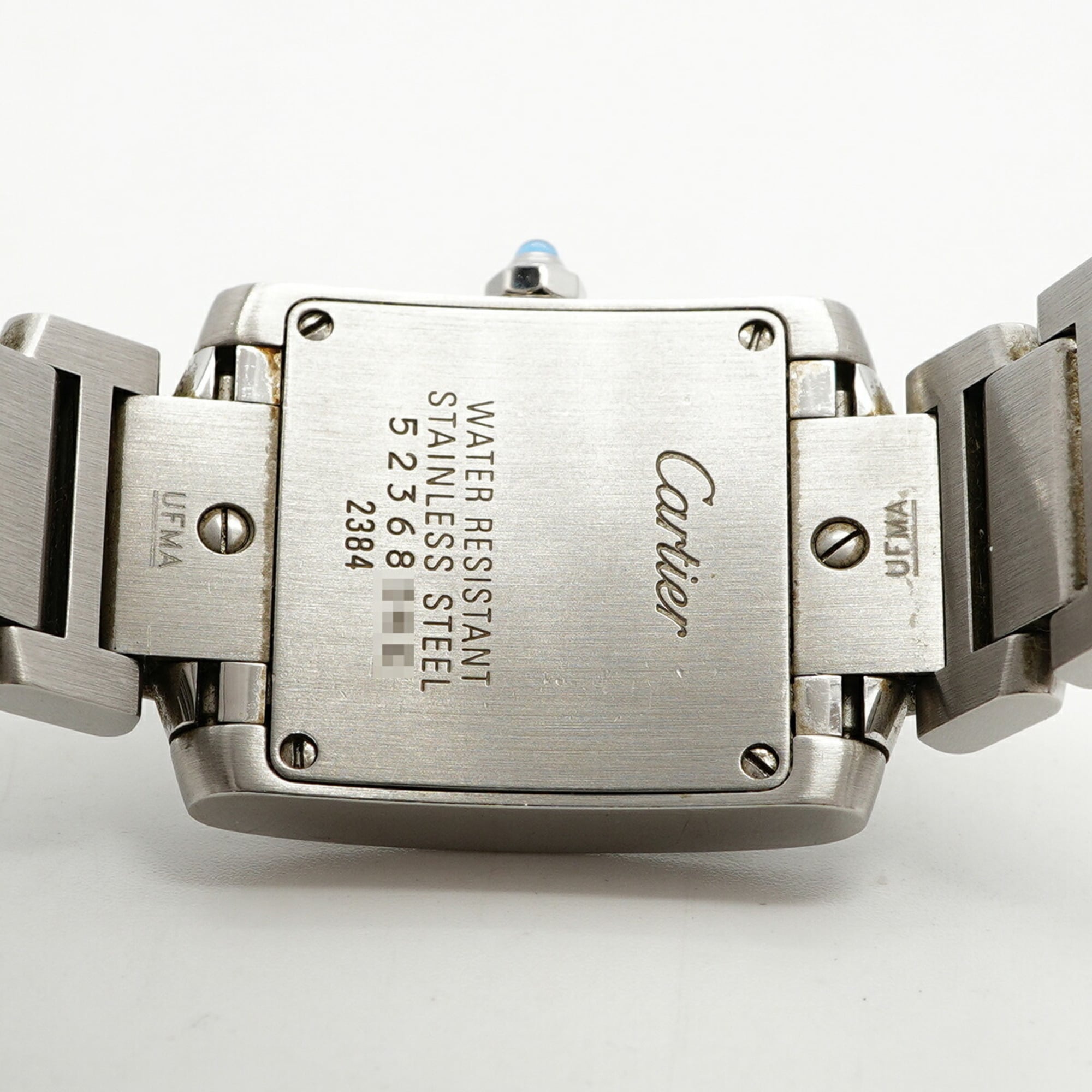 Cartier Tank Française SM W51008Q3 Damenuhr Elfenbein Zifferblatt