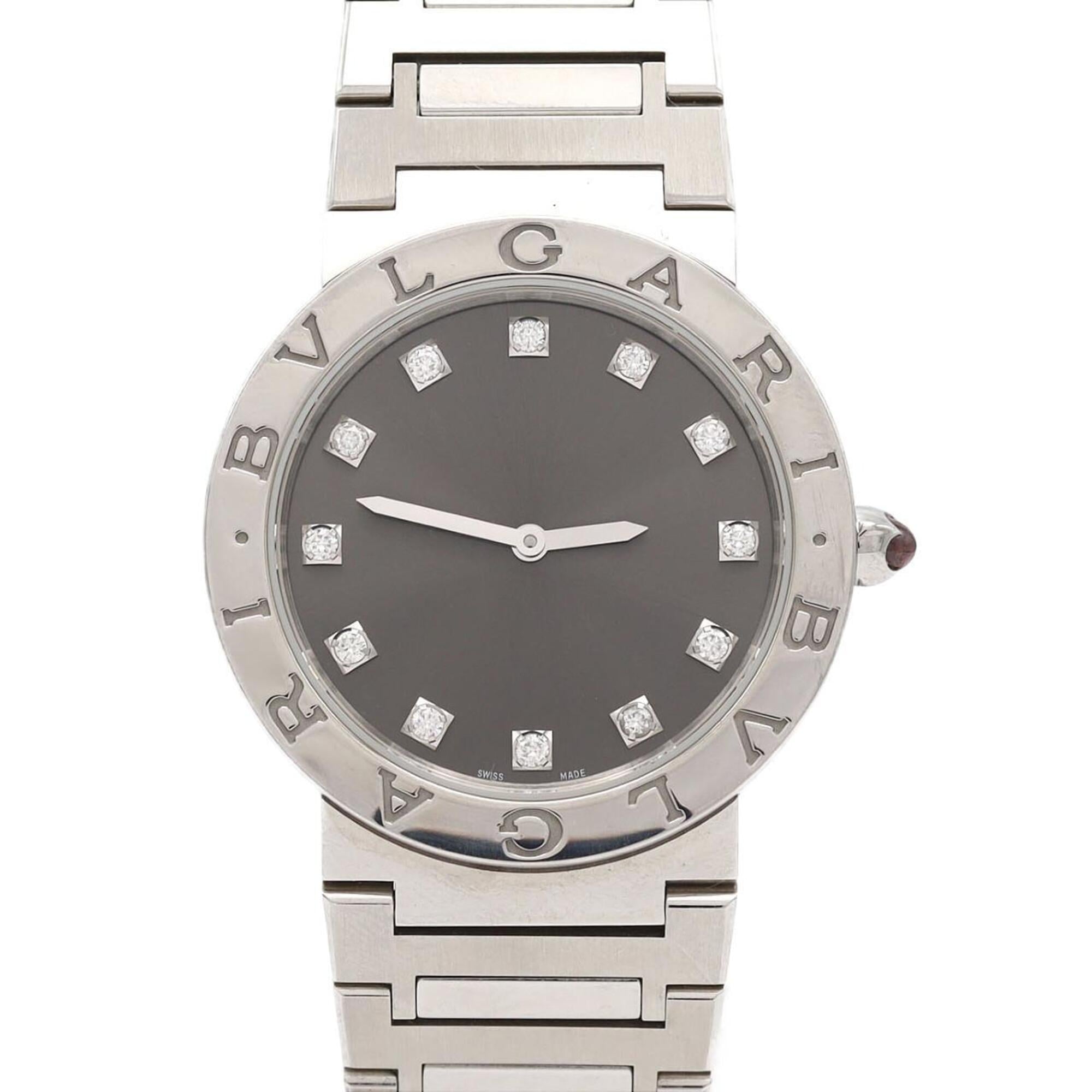 Bulgari 12P BB33S/BBL33C6SS/12/QZ Grey Dial 33mm Watch