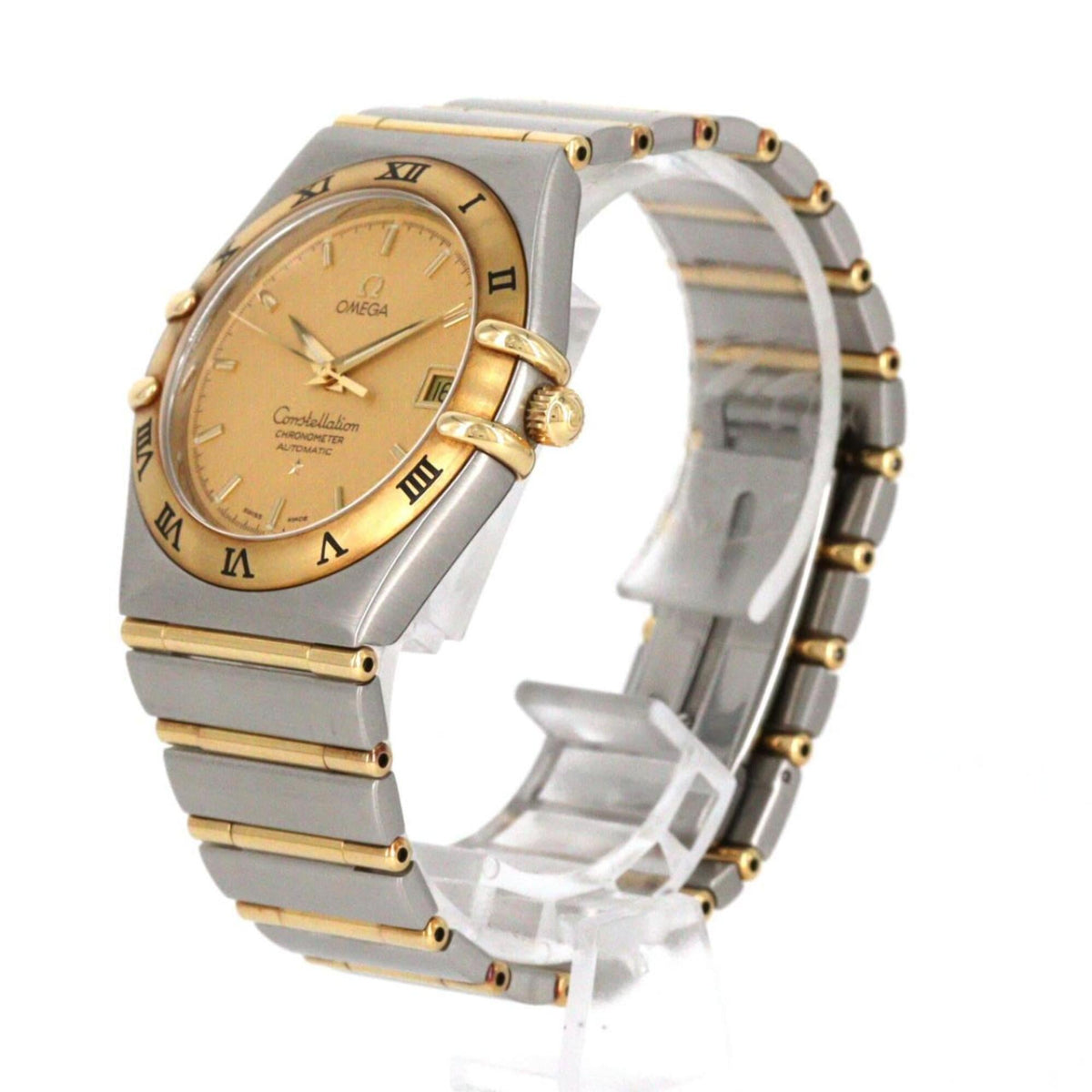 Omega Constellation 1202.1 met gouden wijzerplaat, 35 mm horloge