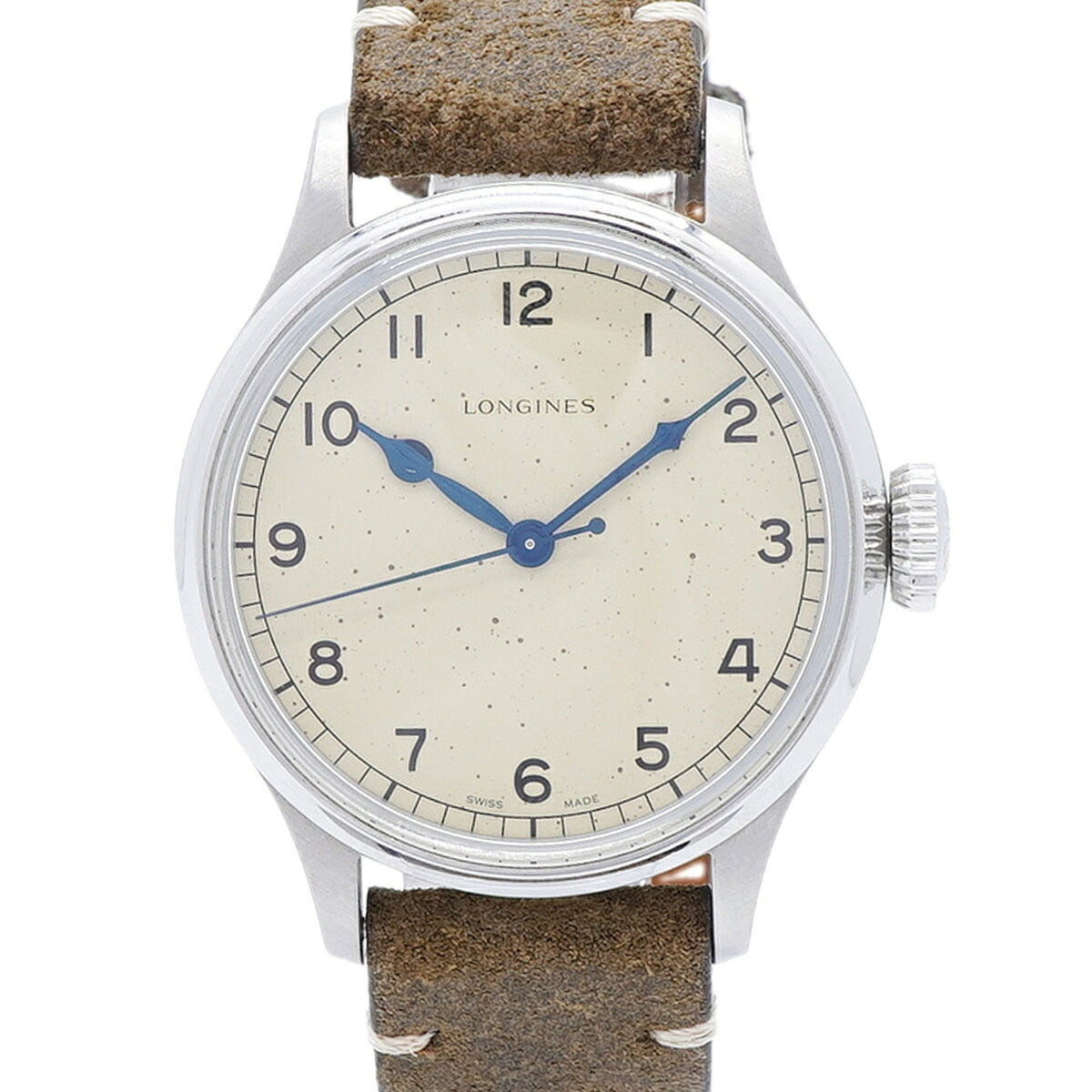 Longines Heritage Military L2.819.4.93.2 Beige Zifferblatt 38 mm Uhr
