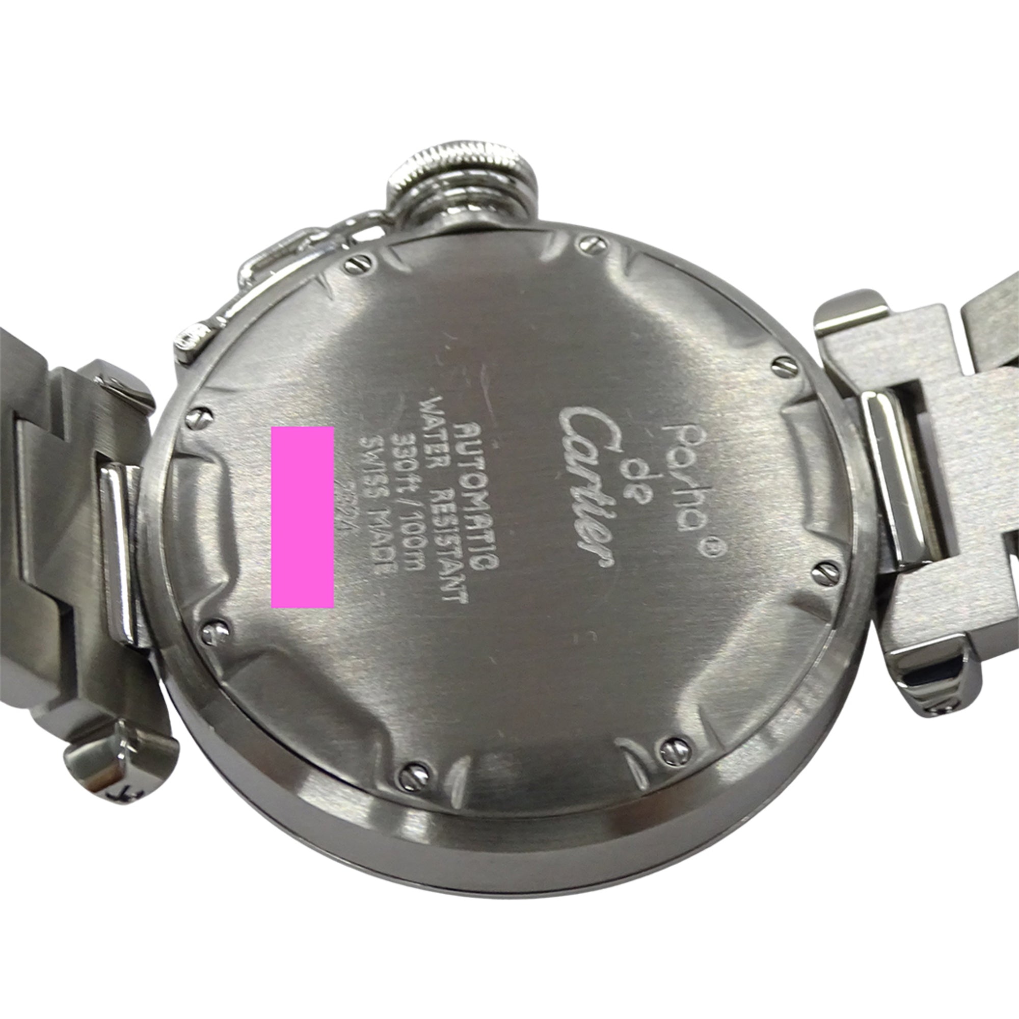 Cartier Pasha C Date W31015M7 White Dial 35mm Watch