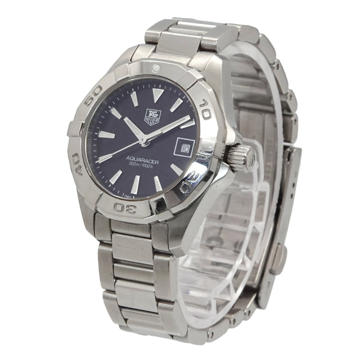 TAG Heuer Aquaracer 300 m WAY1410 Schwarz Zifferblatt 28 mm Uhr