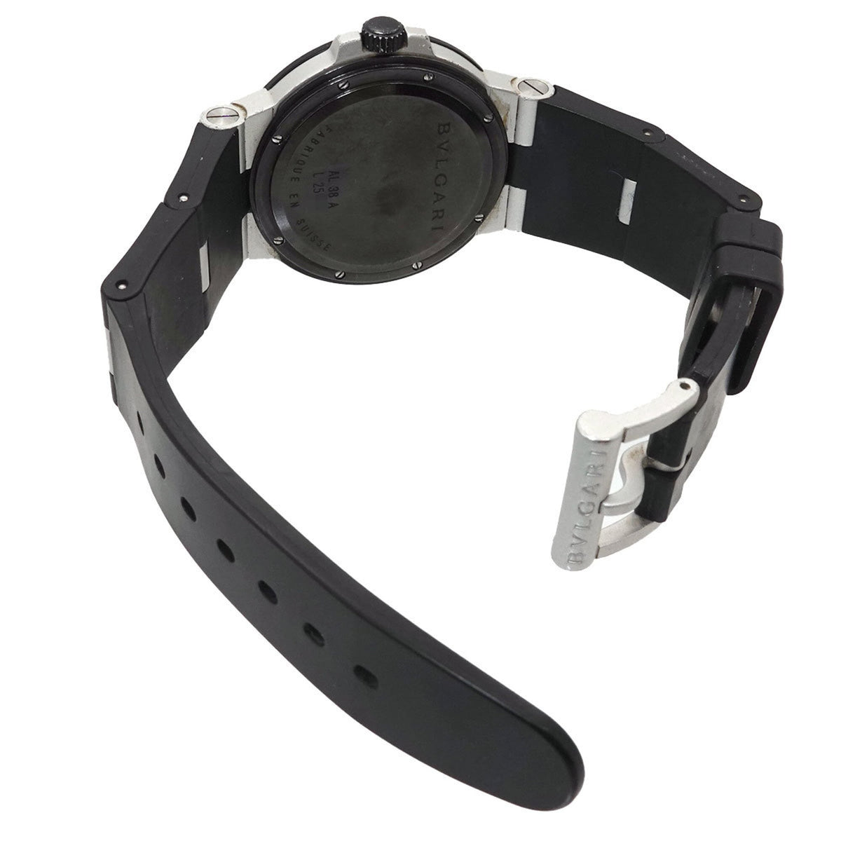 Bulgari Aluminium AL38A Silber Zifferblatt 38 mm Uhr