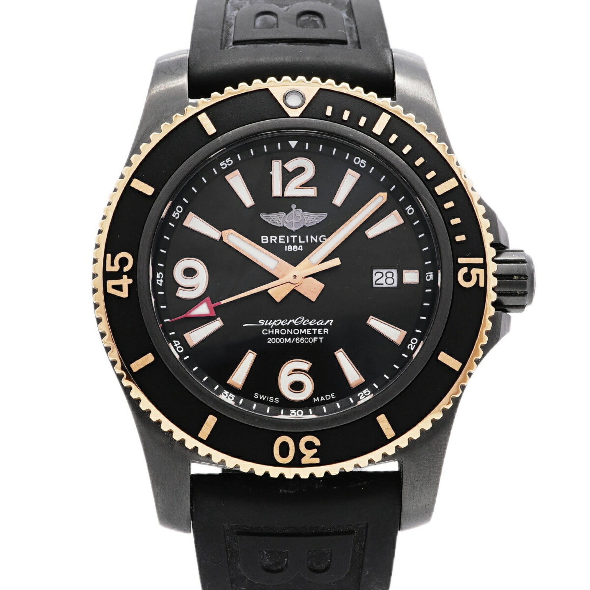 Breitling Superocean U17368 Black Dial 46mm Watch