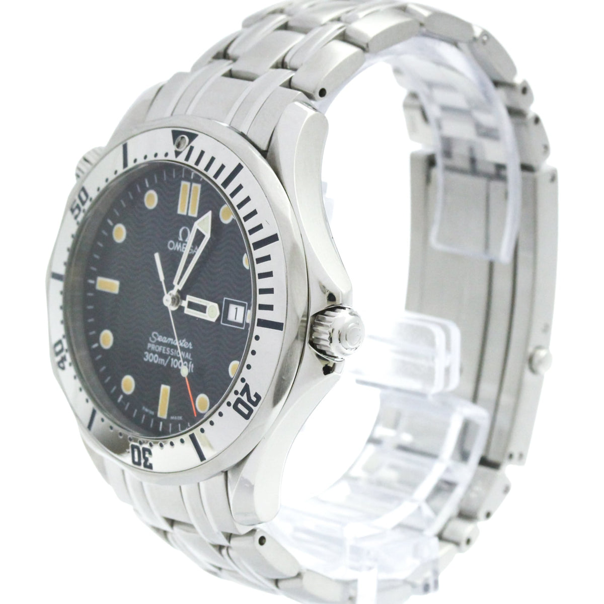 Omega Seamaster 2542.8 mit blauem Zifferblatt, 41 mm Uhr