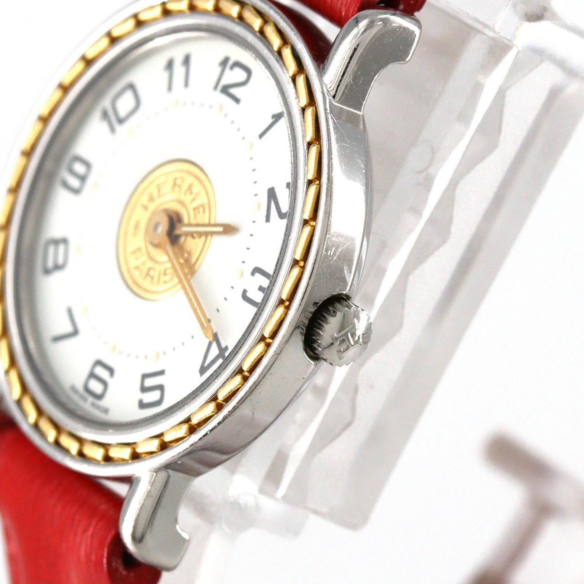 Hermes Sellier GZl1jdre White Dial 24mm Watch