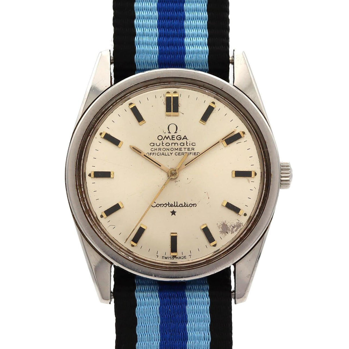 Omega Constellation Chronometer GZl1leh1 horloge met zilveren wijzerplaat, 33 mm