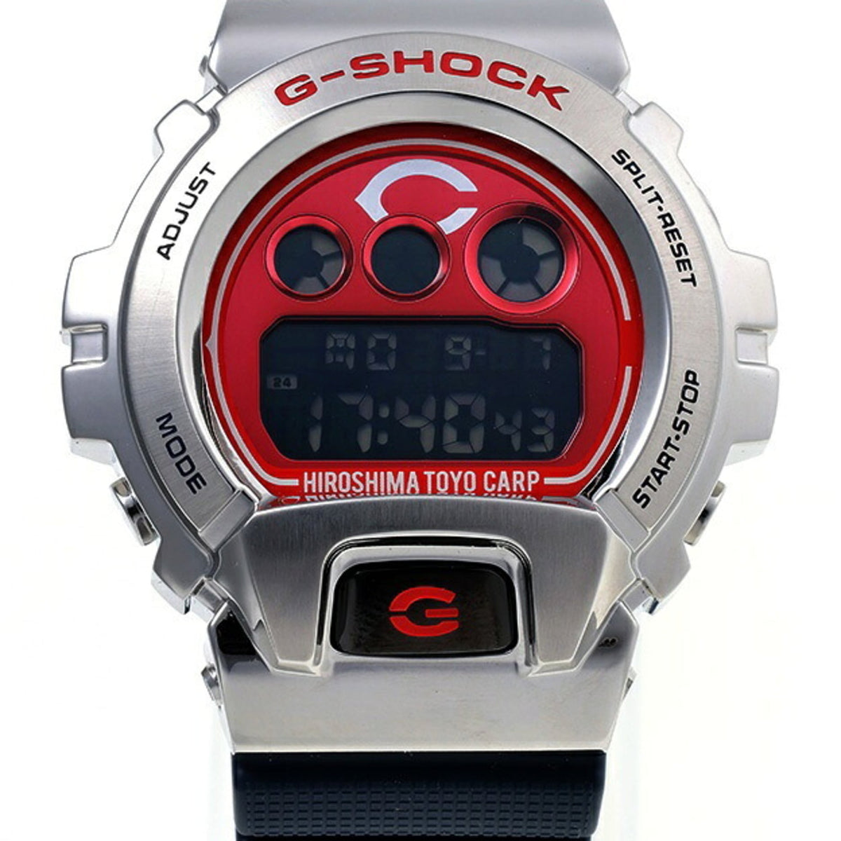 Casio G-SHOCK Hiroshima Toyo Carp GM-6900CARP23-1JR Horloge met rode wijzerplaat, 49 mm